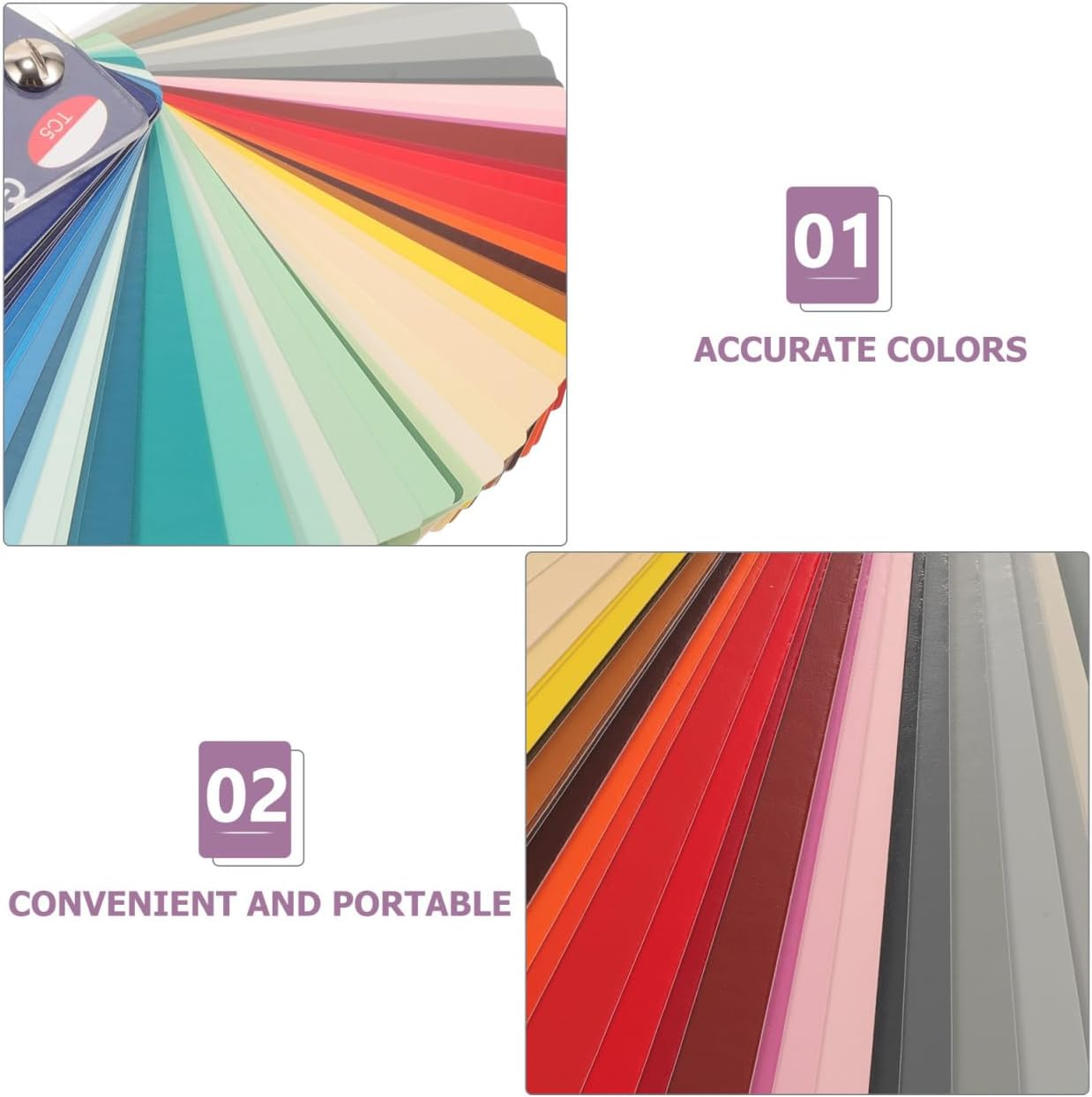 Gadpiparty 1 Set Paint Sample Cards Paint Color Cards Standard Color Floor Sample