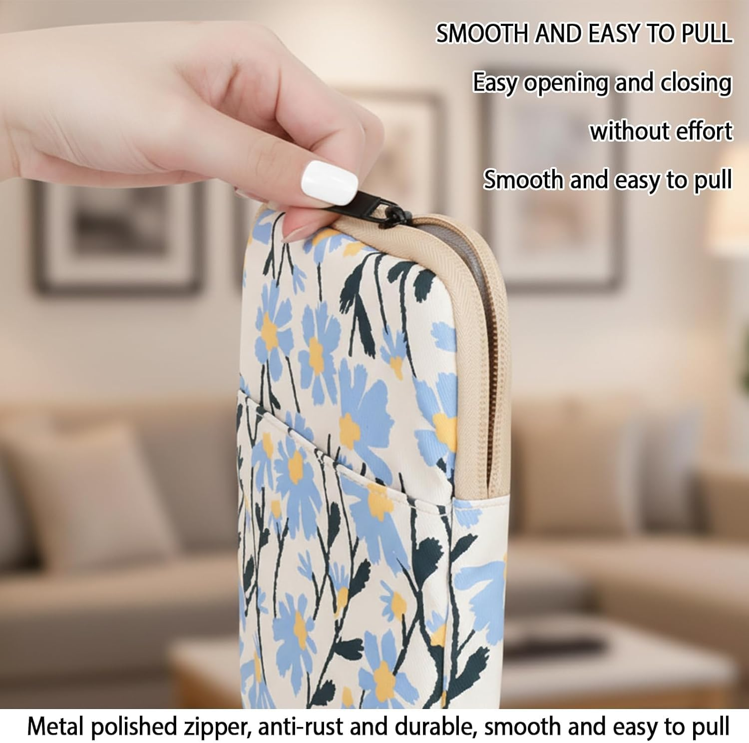 Protective Sleeve Pouch for Kindle, Travel-Friendly Storage Solution with Secure Design, Fits 6-7 Inch E-Readers, Lightweight Travel Companion for Books and Accessories image number 5