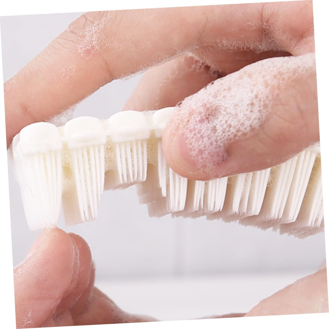 Baluue Baby Nail Cleaning Brush Set Soft Bristle Nail Brush for Gentle Cleaning Flexible Fingernail Cleaner for Infants for Bath Time image number 6