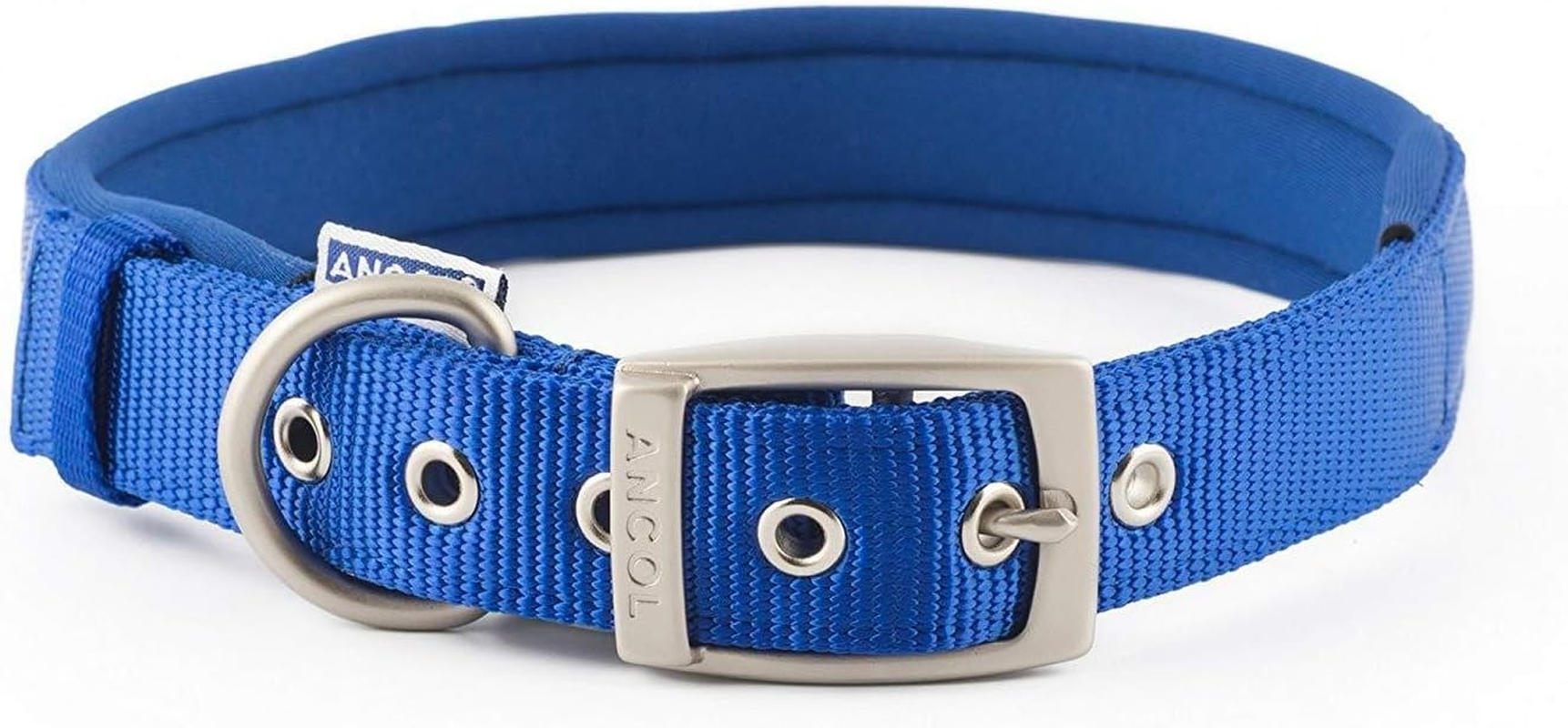 Ancol Heritage Nylon Padded Dog Collar, X-Large, Black image number 3