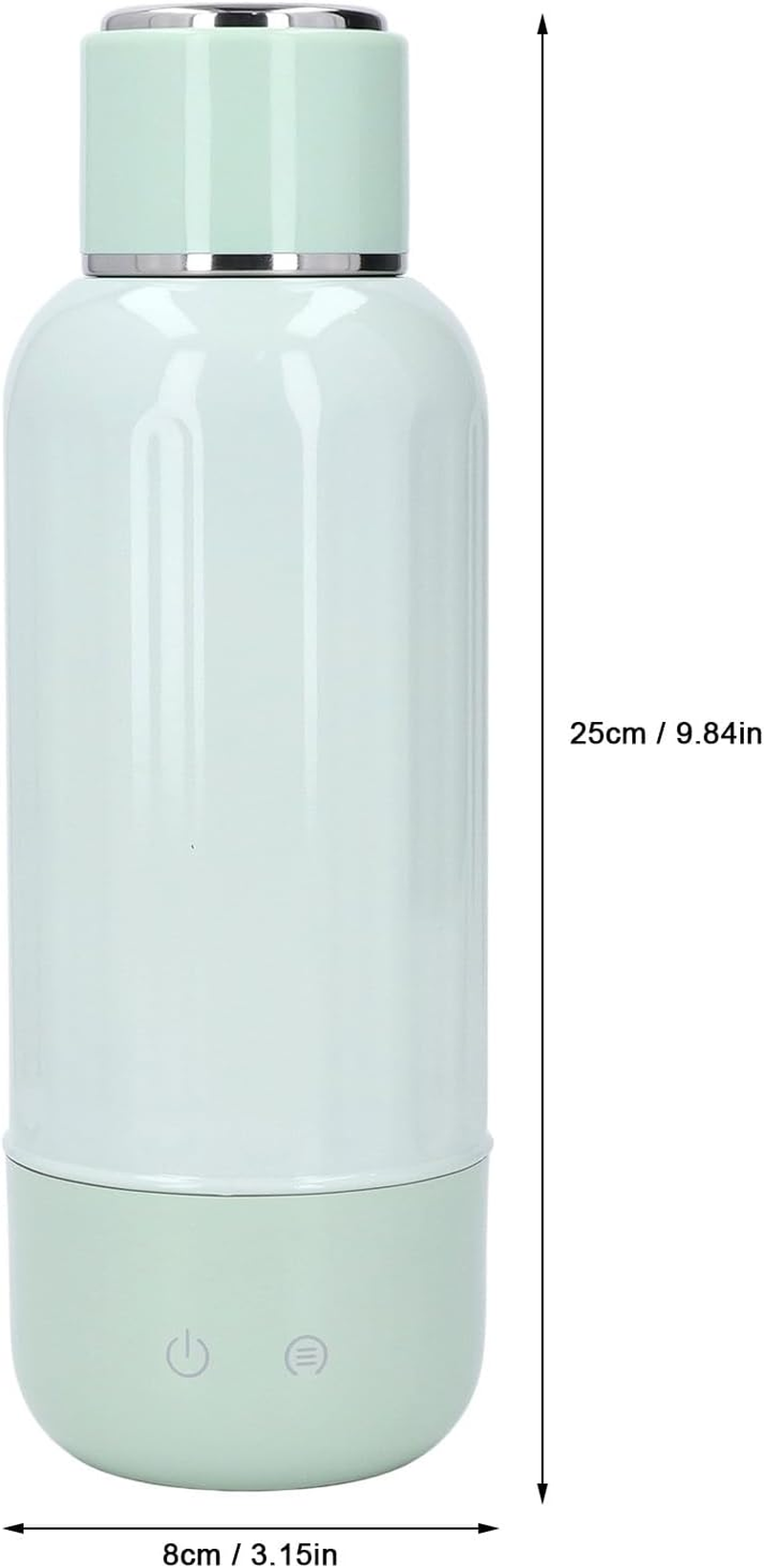 Portable Bottle Warmer for Travel, Milk Warmer with Cordless Fast Heating & 316 Stainless Steel for Breast Milk, Water, Travel Electric Kettle Water Boiler for Vehicle, Car image number 6