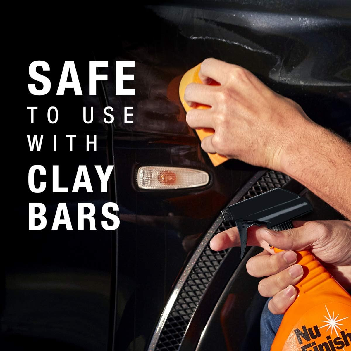 Nu Finish 5-In-1 Complete Detailer Spray and Microfiber Towel (2 Items) - 22 Fl Oz, Car Detailing Spray and Microfiber Cleaning Towel (AMZNF5INKIT)