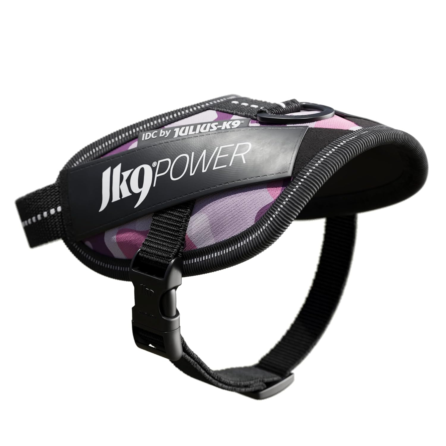 Julius K9 IDC Power Harness, Size: 2Xs/Baby 2, Pink Camouflage image number 3