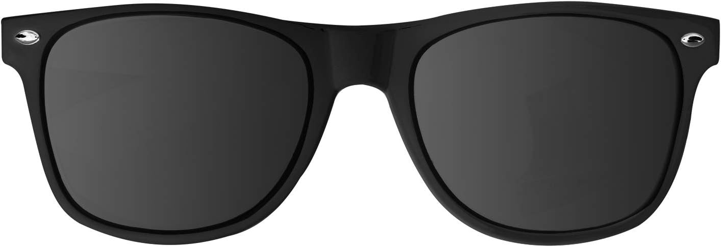 Super Z Outlet Plastic Vintage Retro Style Sunglasses Classic Shades Eyewear Party Prop Favors (12 Pairs) (Black) image number 1