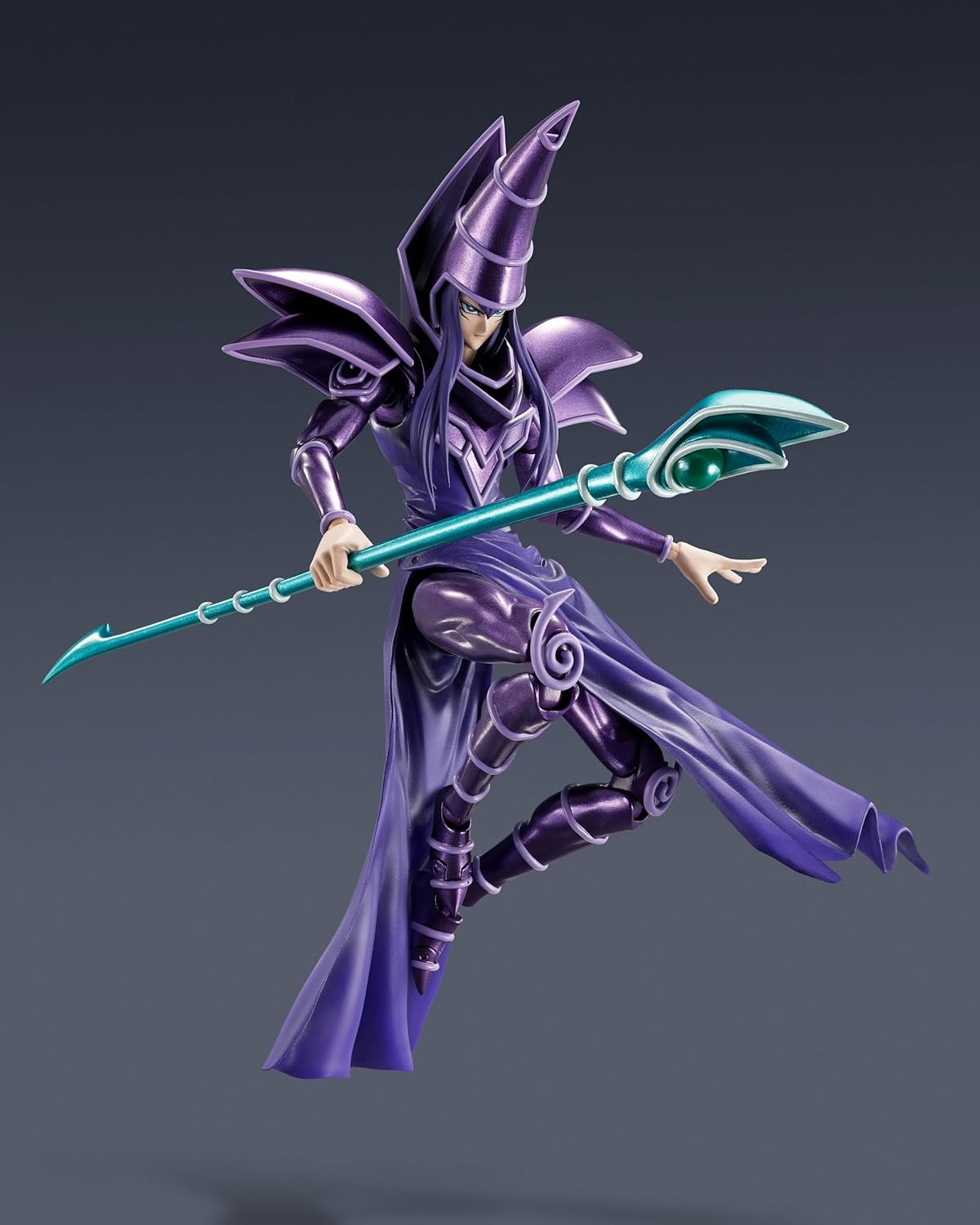 TAMASHII NATIONS S.H.Monsterarts Yu-Gi-Oh! - Dark Magician image number 5