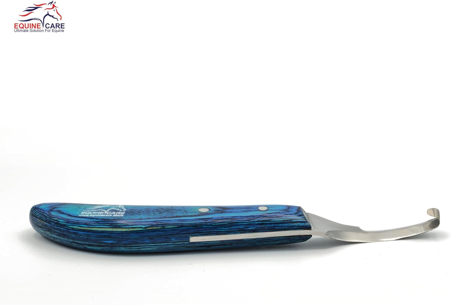 Equine Care Pro Hoof Knife: Razor-Sharp, Double-Ended, Stainless-Steel Blade, Durable Sheet Handle, Left-Handed Precision Farrier Tool, Ultimate Grip & Comfort. image number 4
