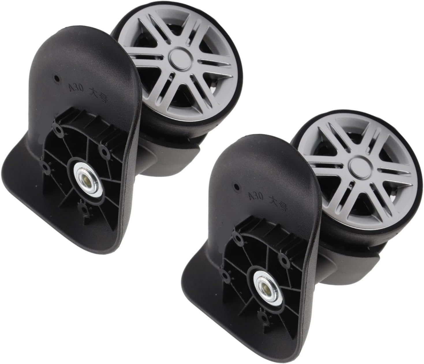 LOCADENCE 1 Pair Luggage Suitcase Wheels, Quiet Swivel Luggage Caster Wheels for the Maintenance and Replacement of Luggage Wheels image number 3