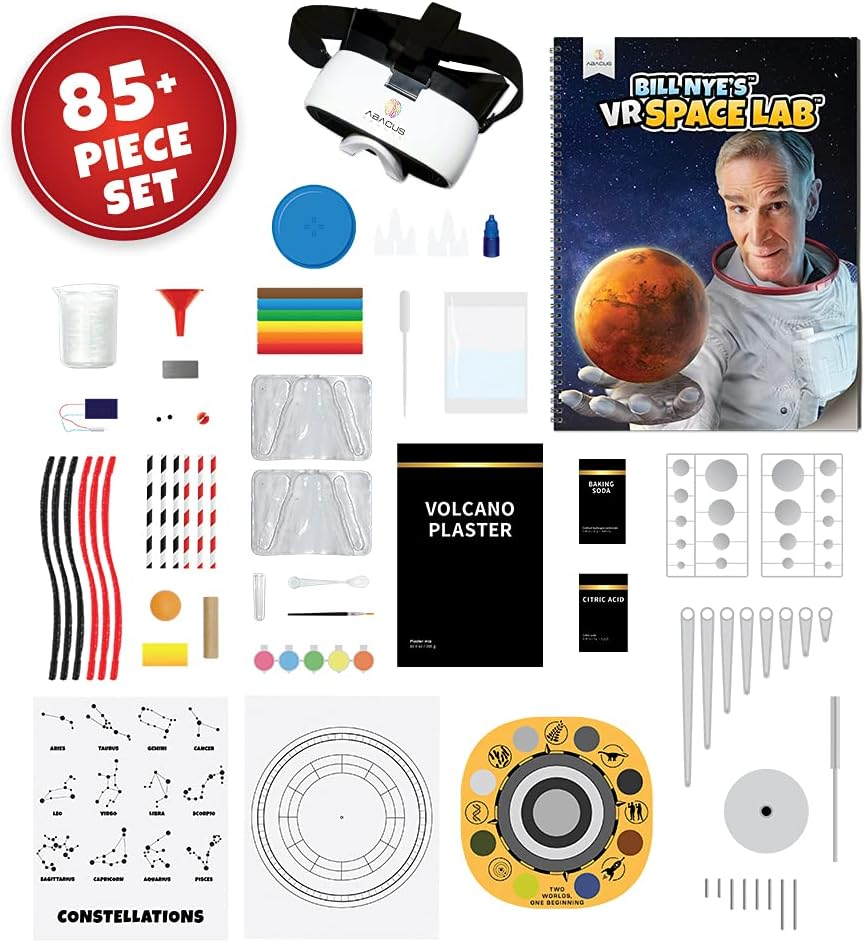 Abacus Brands Bill Nye'S VR Space Lab - Virtual Reality Kids Science Kit, Book and Interactive Learning Activity Set (Full Version - Includes Goggles) image number 3