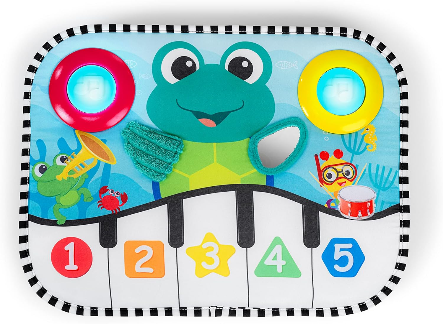 Baby Einstein Ocean Explorers Neptune'S Kick & Explore Musical Kick Pad & Crib Toy, for Ages 0 Months and Up image number 3