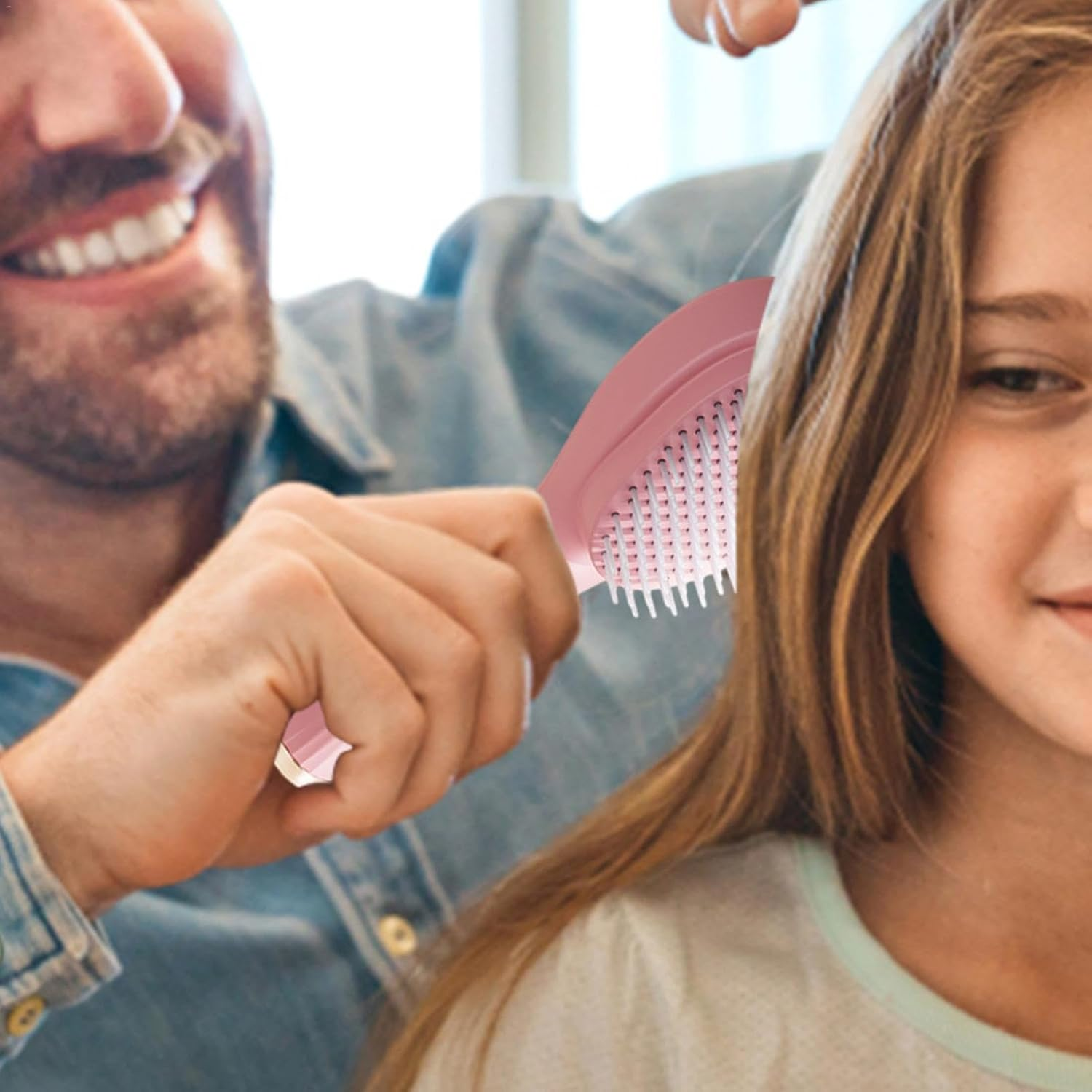 Detangling Hair Brush | Hair Detangler Brush | Detangler Comb for Hair | Hair Detangler for Kids, Curly Hair Detangling Brush, Thick Hair Detangler Brush, Gentle Scalp Brush, Gentle Scalp Brush image number 1