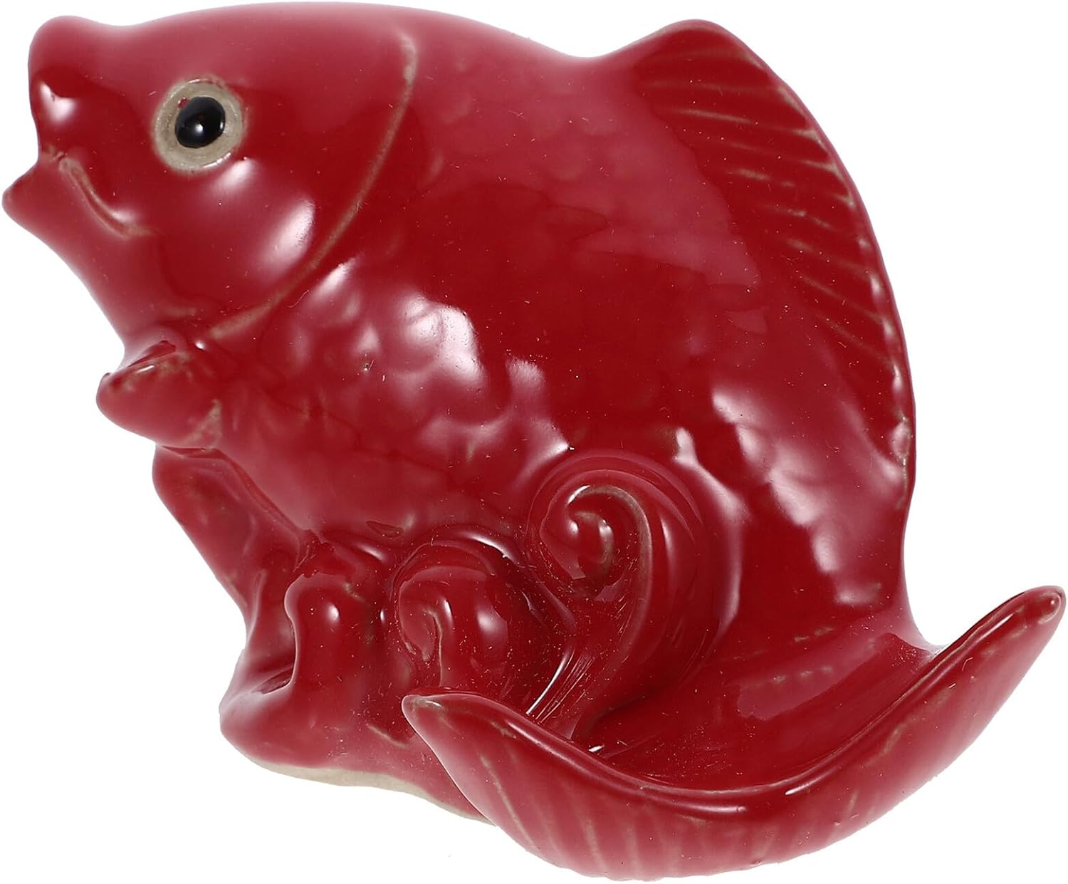 COHEALI Ceramic Garden Carp Sculpture Decor Outdoor Fountain Nozzle Water Feature Ornament for Home Patio Courtyard Display image number 6