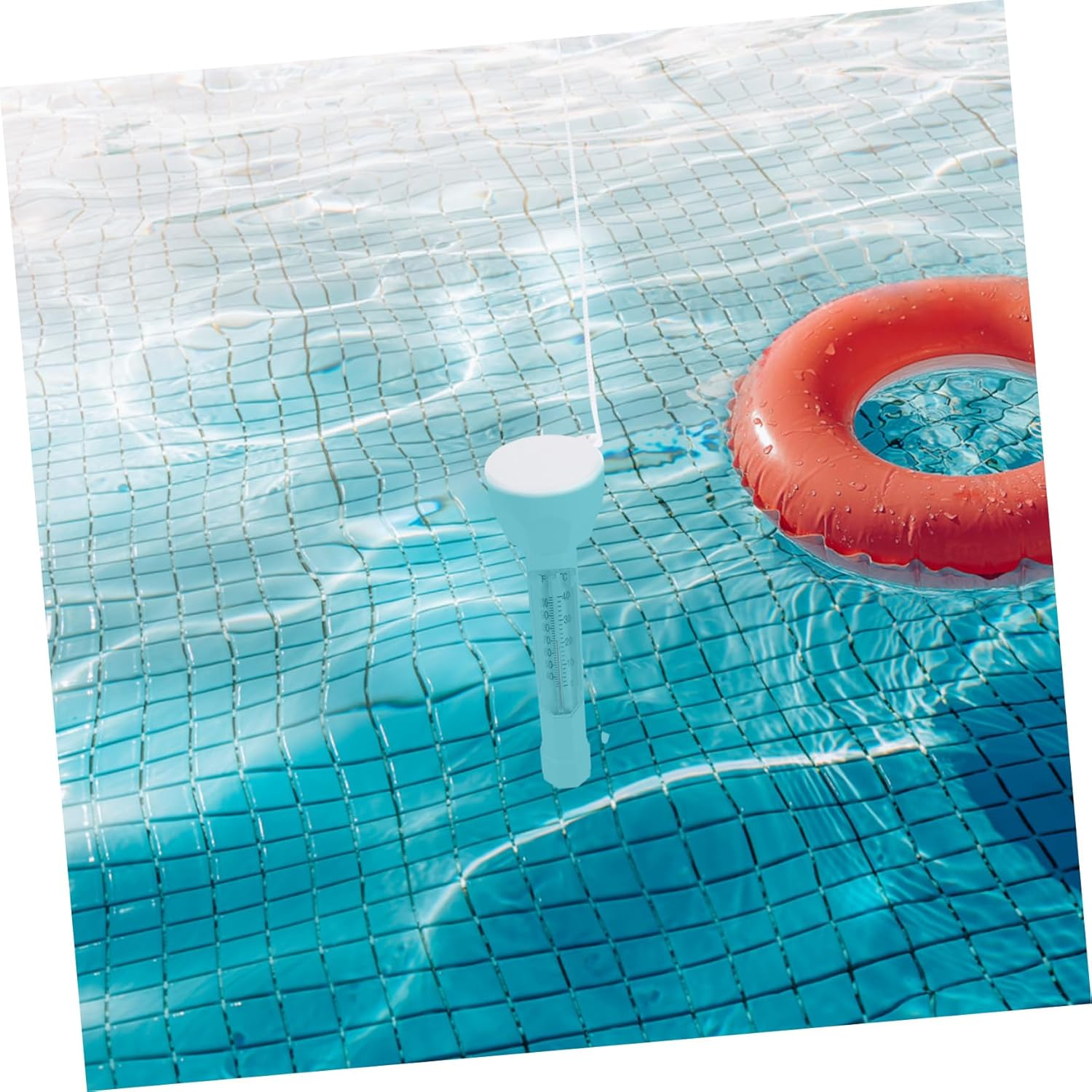 Floating Pool Thermometer Compact Small Water Temperature for Swimming Pools Spas Hot Tubs Bathtubs and Ponds Read Display Bath Compatible image number 6