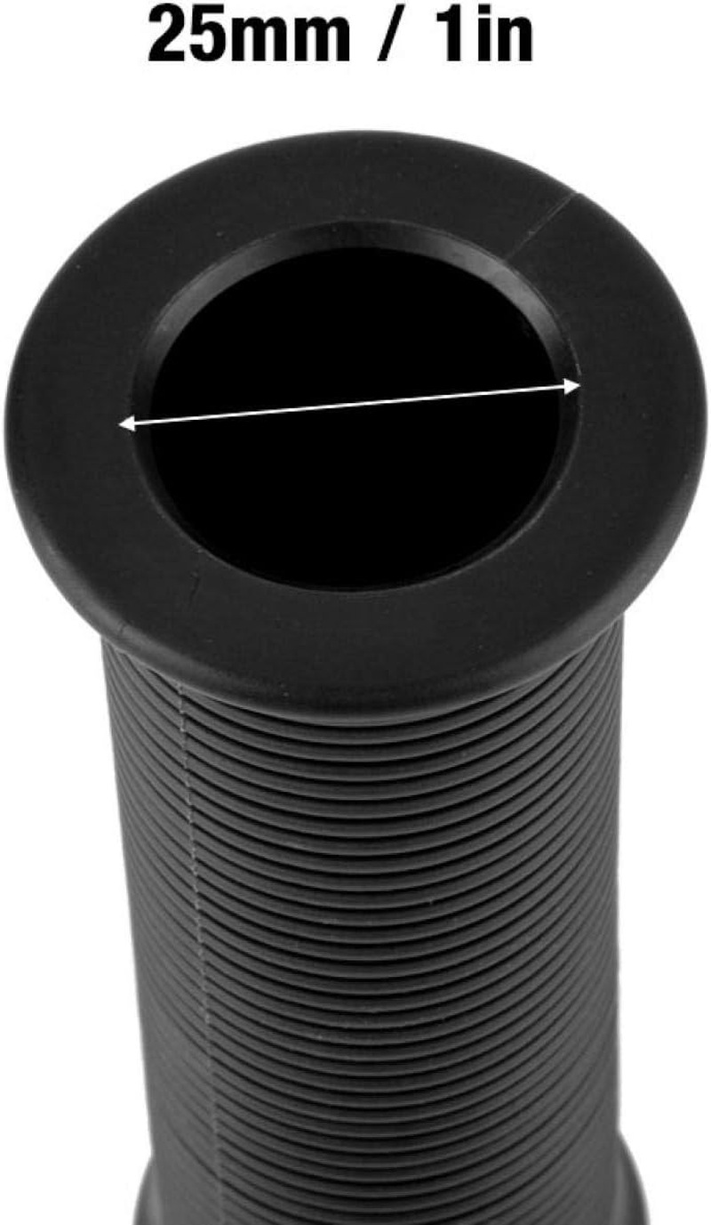Motorcycle Hand Bar Grips 1Inch 25Mm Universal Motorcycle Hand Bar Grips Non Slip TPU Handle Comfort Hand(Black) for Rubber Motorcycle Grips 1 Inch Handlebar Grips 1 Inch 1" Diameter Grips 1 I image number 5