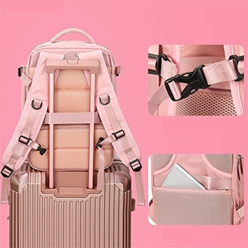 Sports Bag Gym Backpack Women'S Multifunctional Luggage Backpack Travel Bag Yoga Swimming Backpack (Color : Pink, Size : 30 * 20 * 43Cm) image number 3