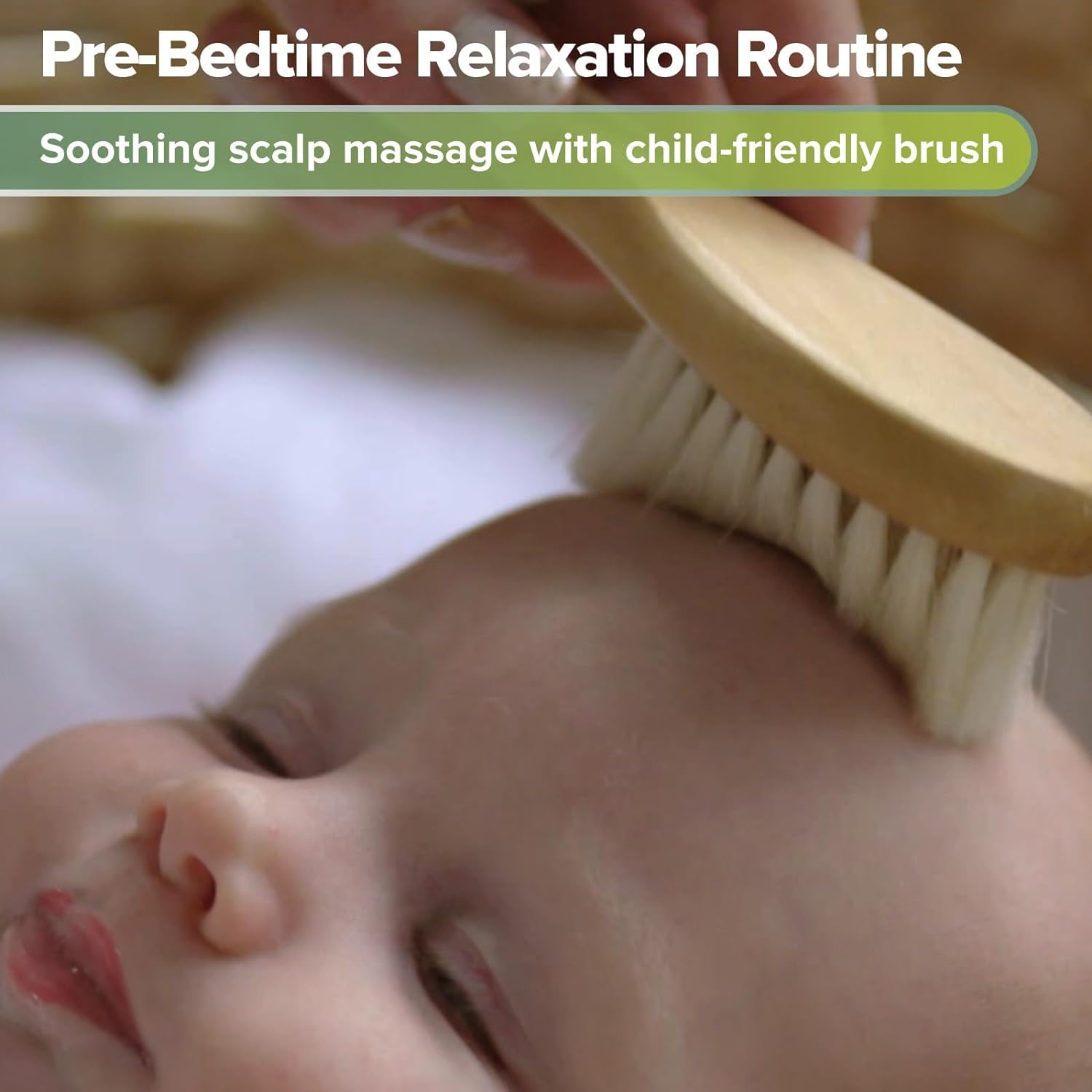 Haakaa Wooden Baby Hair Brush,Soft Bristle Hair Brush for Kids,Prevent Cradle Cap,Natural Soft Goat Bristles,Perfect Baby Registry Gift image number 2