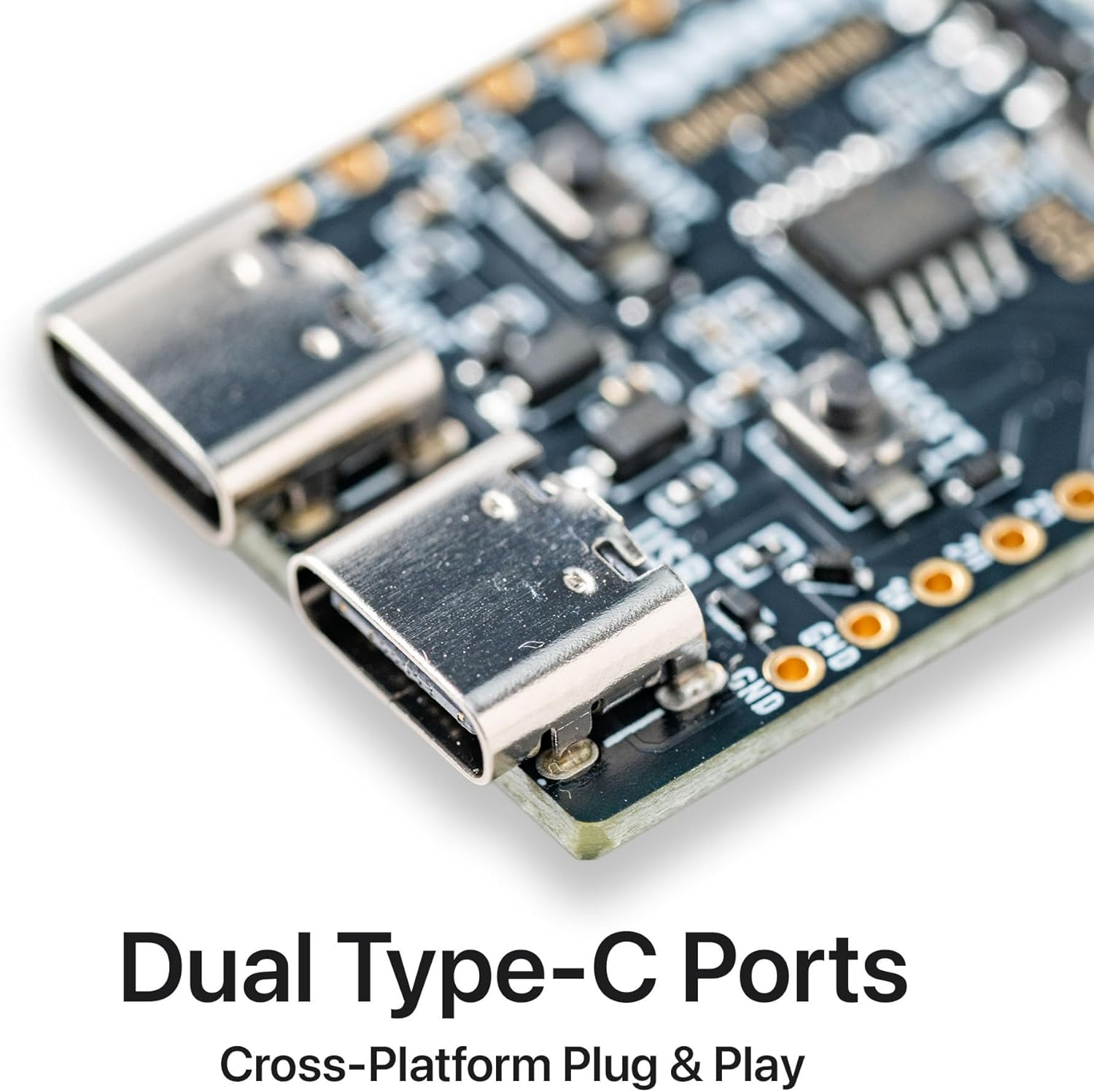 ESP32-S3 Gold Edition Dev Board: 16MB Flash, 8MB PSRAM, IPEX Antenna, Dual Type-C, Lead-Free &ndash; Compatible with Arduino, Micropython & ESP-IDF N16R8 (16MB +Antenna) image number 4