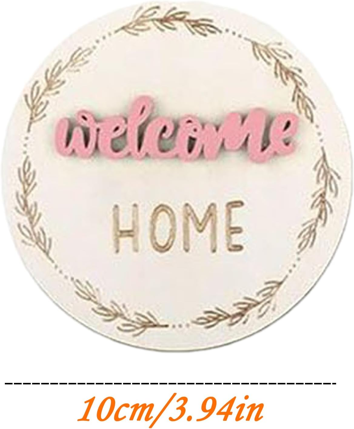 Baby Growth Indicators - Pack of 7 Wooden Picture Circles for Babies | Decorative Month Marker Discs Wooden Birth Growth Cards Photo Props - Pink image number 2