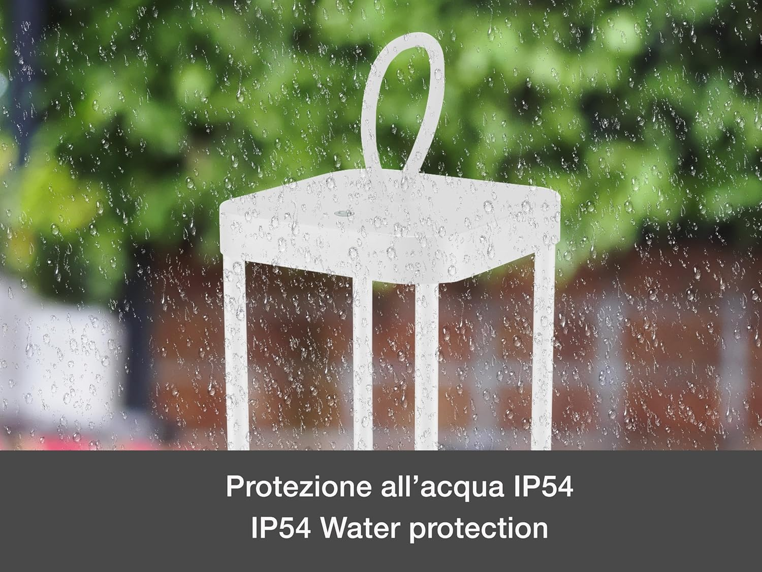 BEPER P207ILI101 Rechargeable LED Lantern for Outdoor and Indoor Use, 25 Warm Light Leds, Adjustable Intensity, IP44, USB Type-C Included, Battery Life up to 12 Hours - Black image number 2