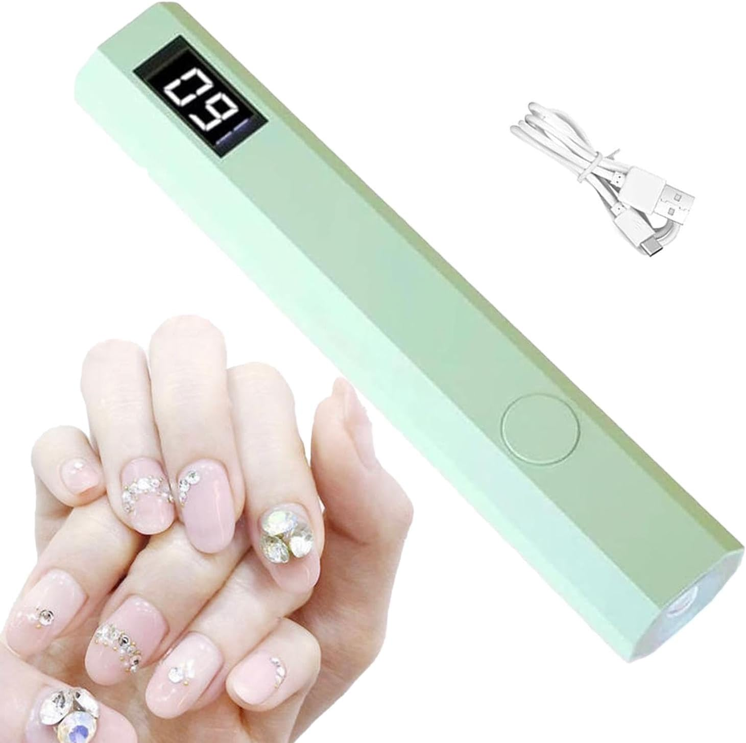 Gel Nail Lamp - Polish Gel Light UV LED Dryer | LED Nail Lamp | Manicure Lamp Portable | UV Nail Lamp for Gel Nails | USB Charging Nail Dryer Manicure Curing Device for Home Shops Beauty Salon image number 1