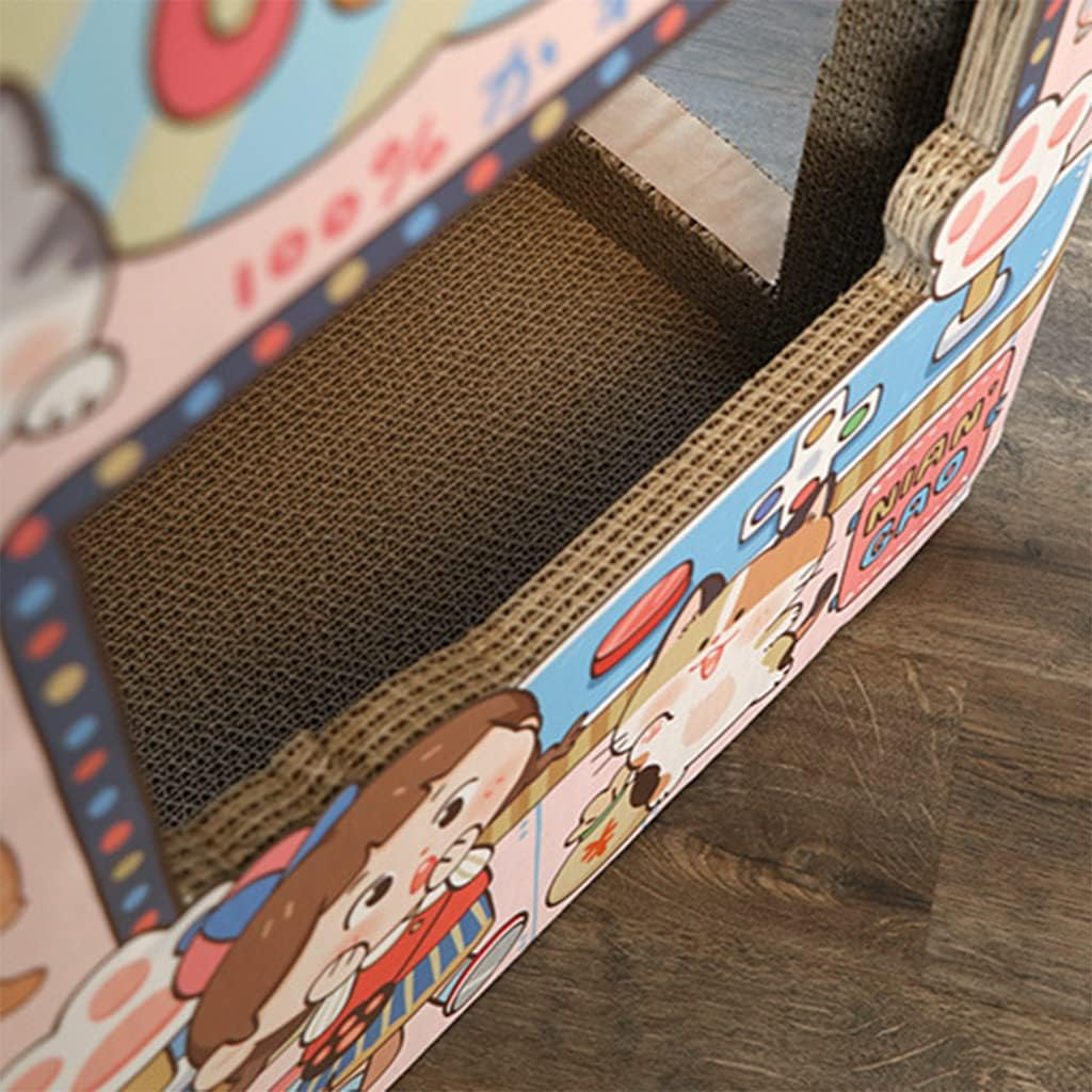Play Unique Cat Tree Corrugated Cat Scratch Board, Scratch Resistant, Large Space Cat Furniture for Indoor Cats Play and Rest Rest image number 1