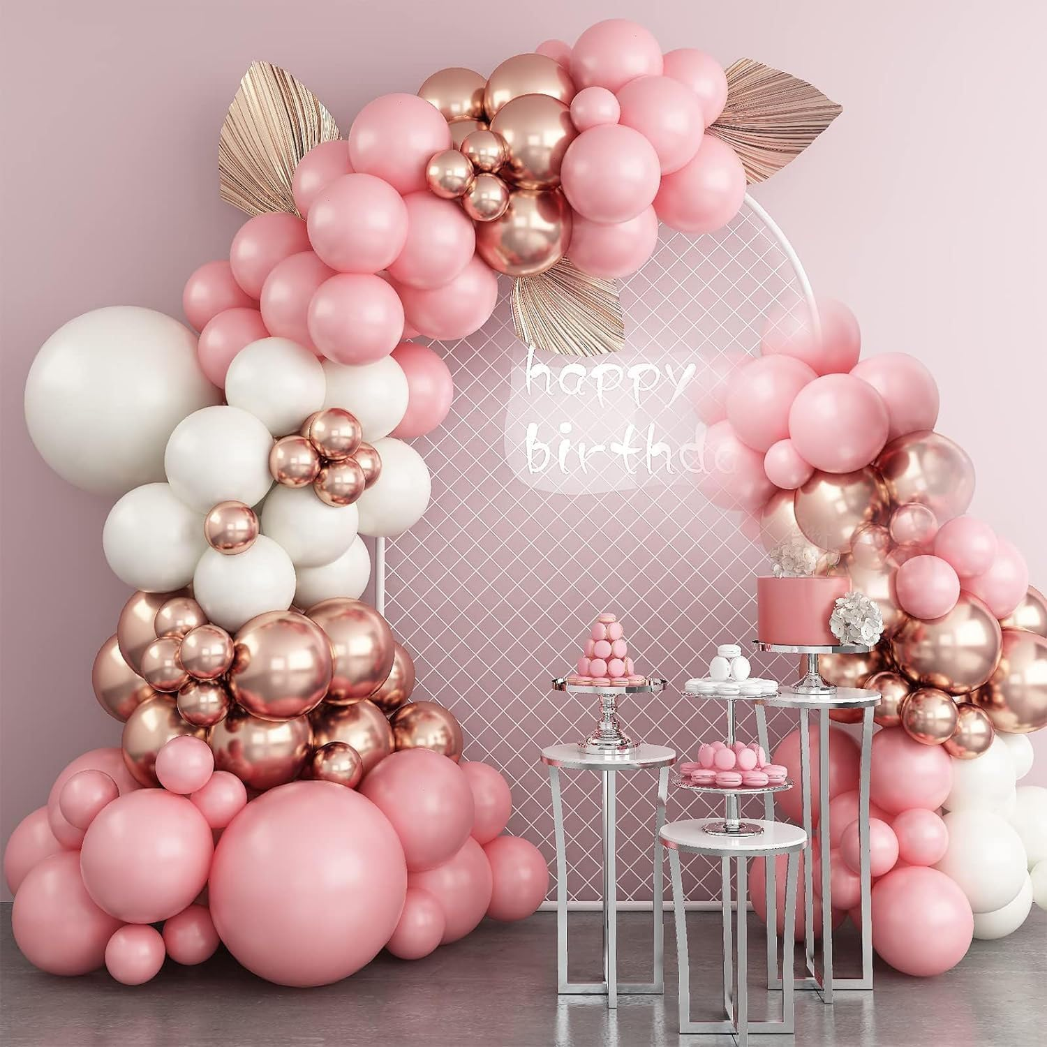 Set of 2 Curved Large Gold Metal Wedding Arch Backdrop Stands (1.8M & 2.1M), Open Wedding Arch Stand for Birthday Party Baby Shower Anniversary Celebration Indoor Outdoor Event Decoration image number 2