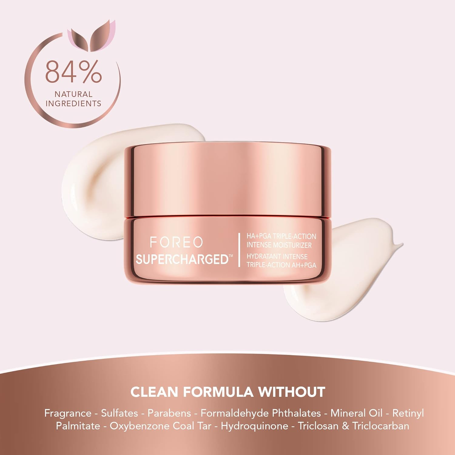 FOREO SUPERCHARGED HA+PGA Face Moisturizer - Wrinkle Cream for Face - Hyaluronic Acid & Squalane - Vegan - Cruelty & Gluten Free - Clean Skincare - 0.5 Fl.Oz image number 2