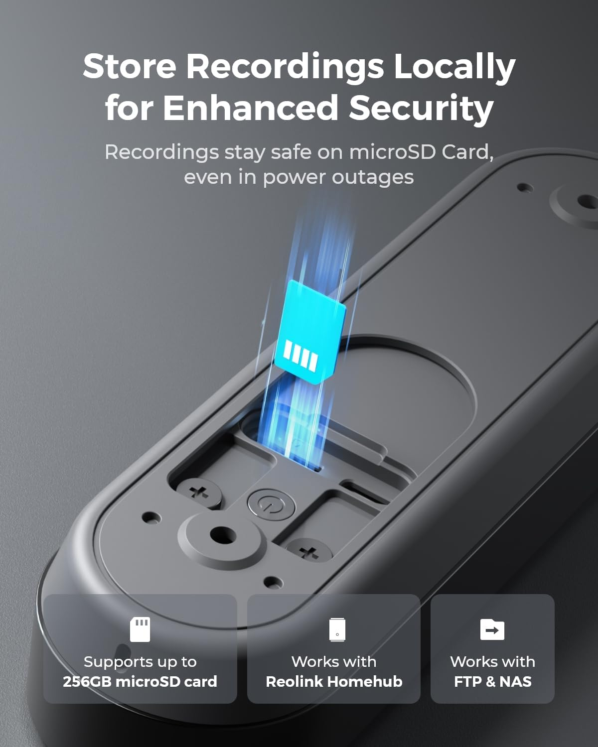 REOLINK Battery Doorbell Camera, 2K Security Video Door Bell Cam, 150X150&deg; View, 2.4/5 Ghz Wifi, Batteries or Wired Powered, Two - Way Audio, Person/Vehicle/Package (Chime Not Included) image number 6