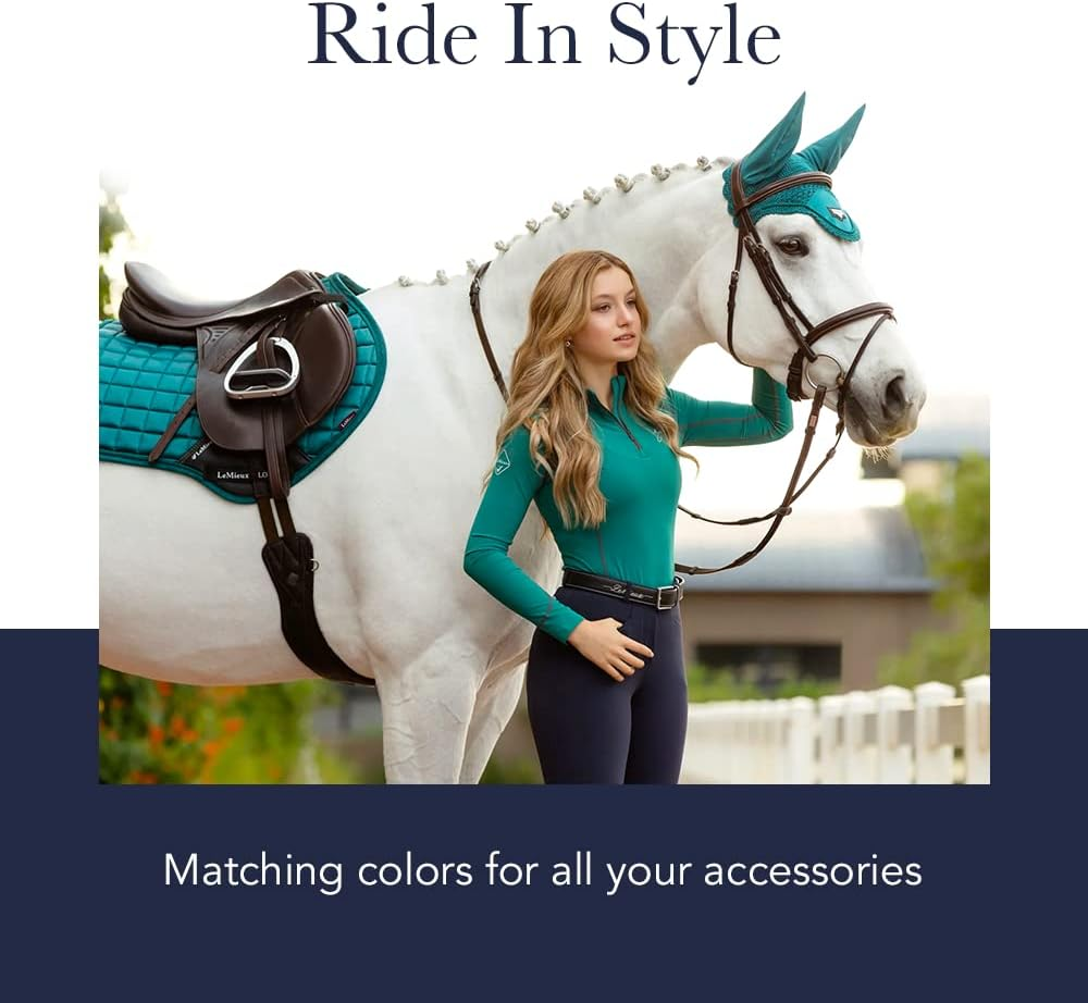 Lemieux Women&rsquo;S Base Layer Top in Black - Long Sleeve Athletic Thermal Shirts -Equestrian Apparel & Gear for Horseback Riding