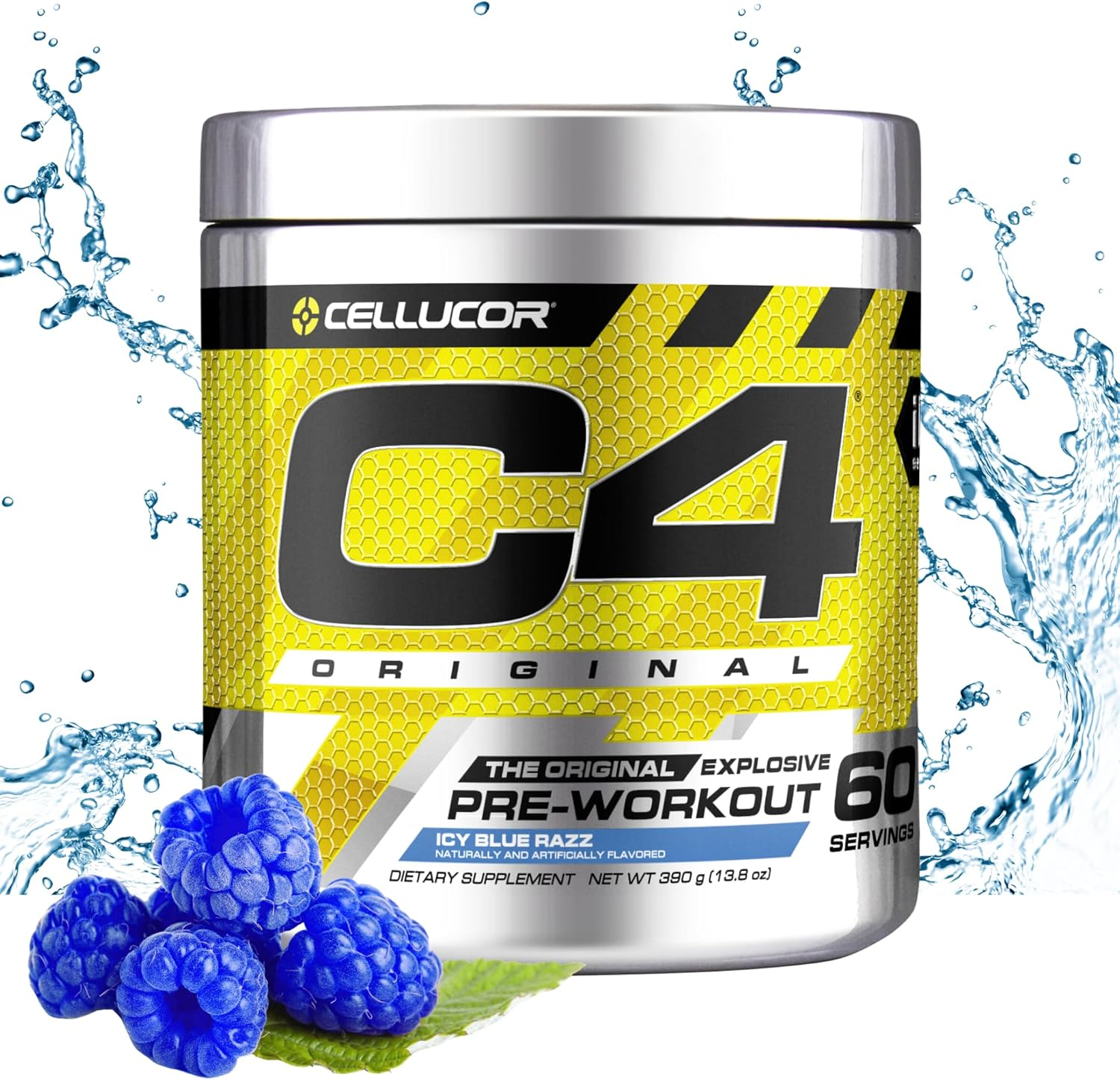 Cellucor C4 Original ID Series 60 Serves Pre Workout (Icy Blue Razz)