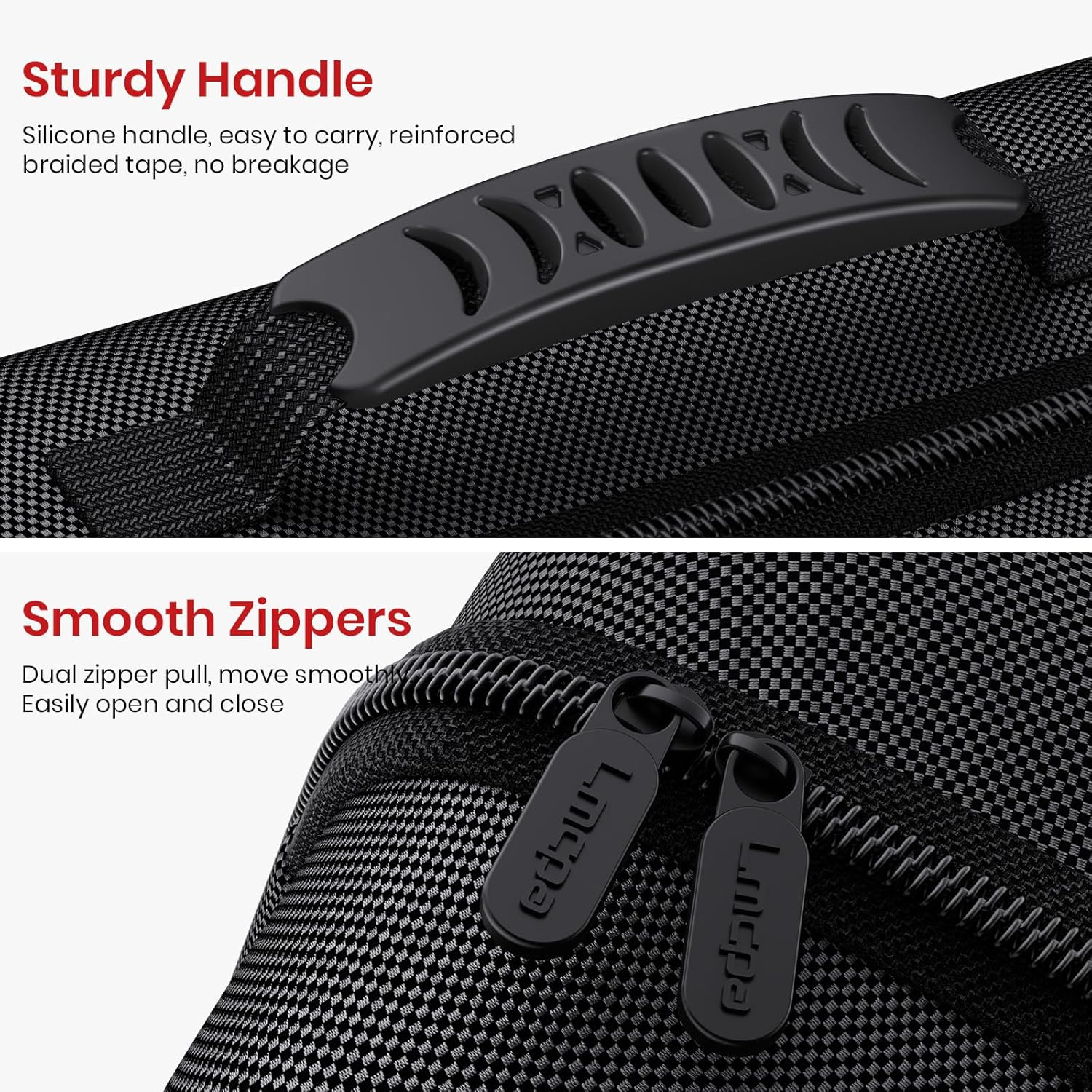 Lmcpa Storage Case for Nintendo Switch 2,Protective Large Travel Carry Case for Switch 2 Camera,Console,Pro Controller and Other Switch 2 Accessories with 22 Game Cartridges and Shoulder Strap,Black image number 5