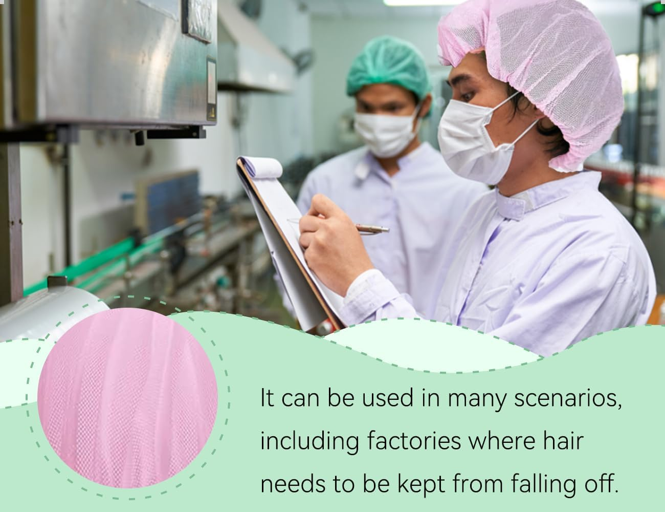 AOYEGIC Pack of 2 Hair Nets, Breathable Drying Caps, Adjustable Hair Nets, Mesh Night Sleeping Cap, Used for Boys Girls, Home, Work (Pink and Black)