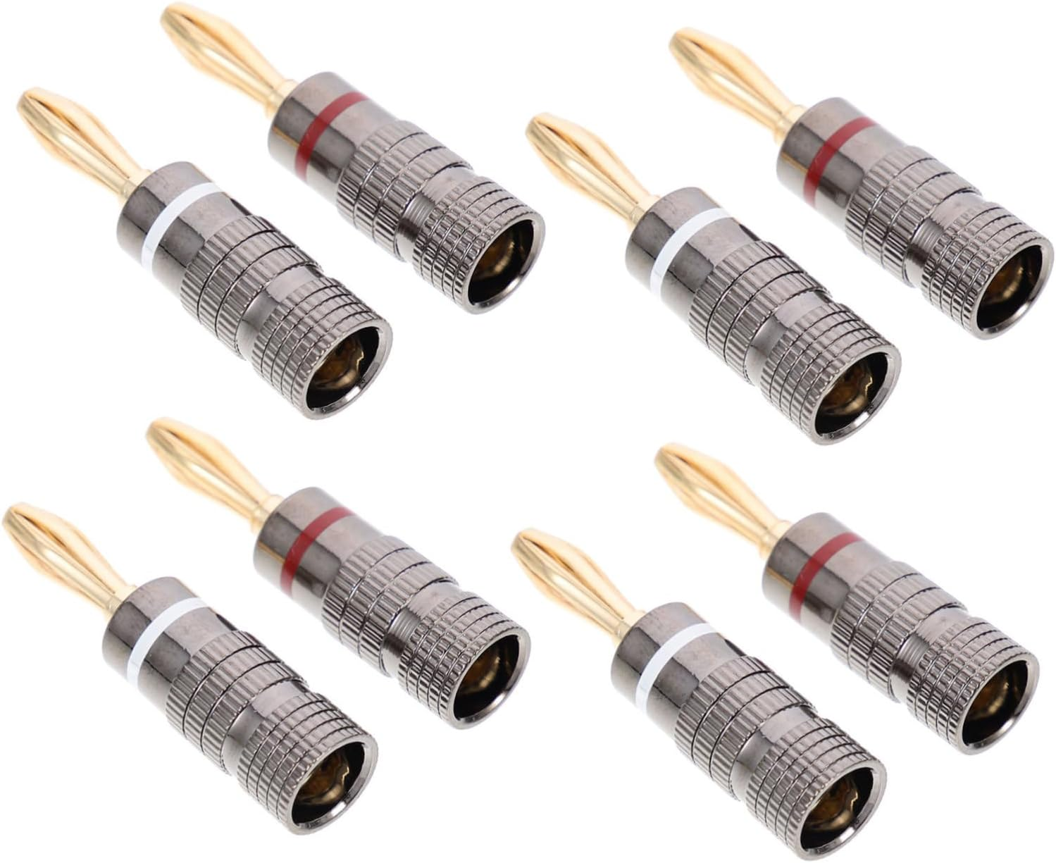 LIFKICH 10Pcs Gold-Plated Copper Banana Plug Audio Connector 4Mm Speaker Wire Clips for Home Theater and Hi-Fi Systems in Australia