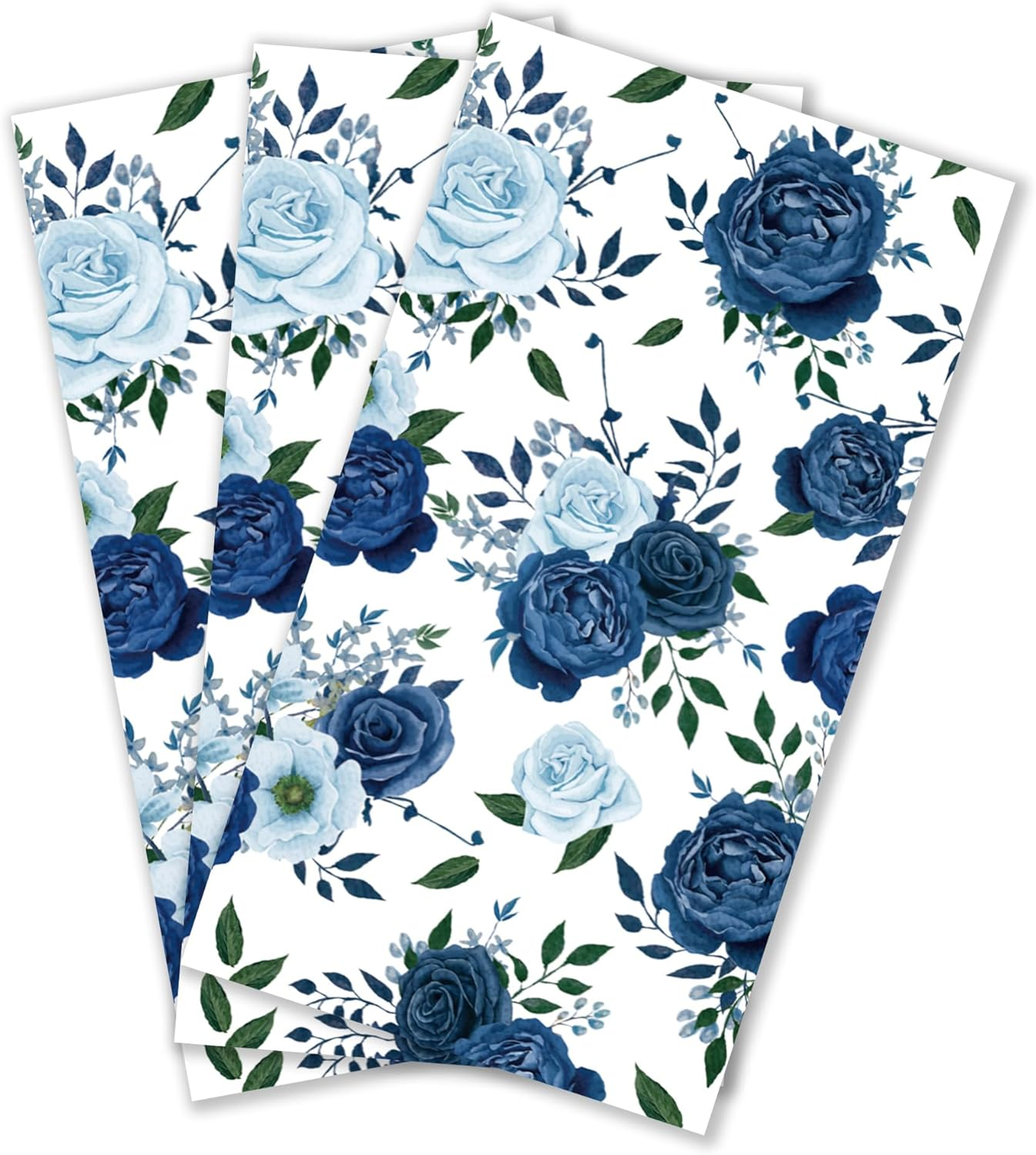 Zelten 2-Ply 15 Count Colored Paper Hostess Napkins Shabby Chic Napkins for Wedding Dinner Tea Party Decoration E (Mockingbird, 1)