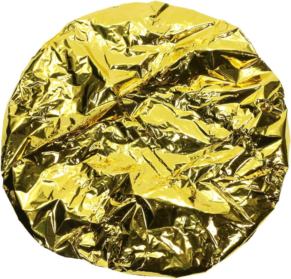 Tupalizy 4PCS Deep Conditioning Heat Cap Aluminum Foil Shower Cap for Women Natural Hair Dying Lifting Color Hot Oil Treatments Processing Caps for Nourishing Hair Salon Spa Home Use, Gold and Silver image number 2