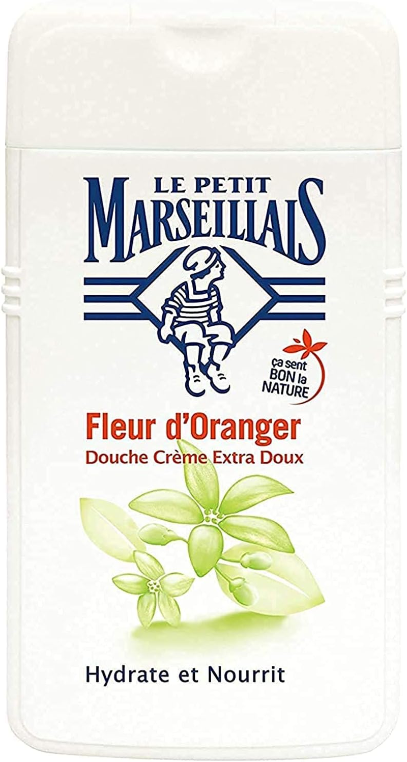 Le Petit Marseillais 1 Bottle of Body Wash Your Choice, French Shower Cream 6 Varieties 250Ml (8.4Oz) (Fleur D'Oranger (Orange Blossom)) image number 1