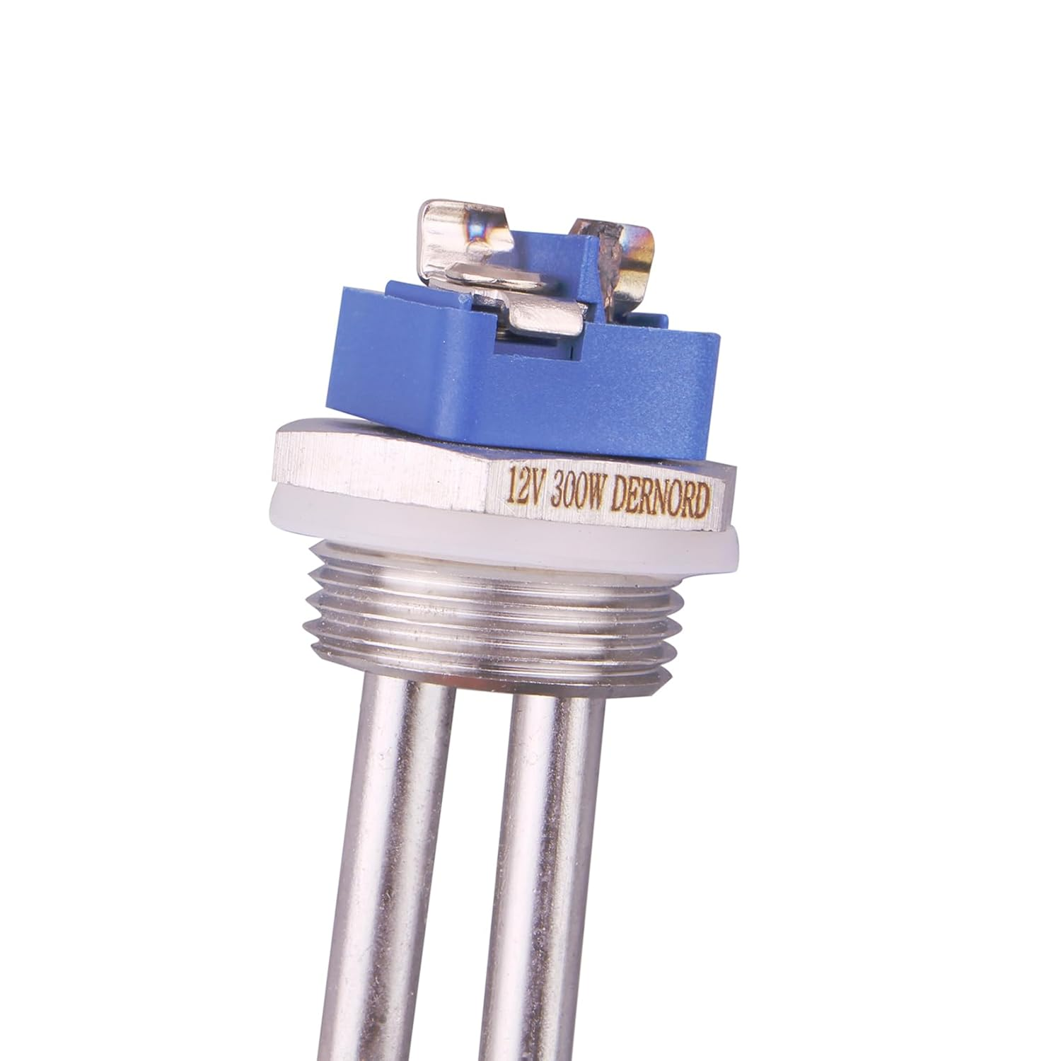 DERNORD 12V 300W DC Immersion Heater Submersible Water Heater Element Stainless Steel Heating Element with 1 Inch NPT Fitting image number 1