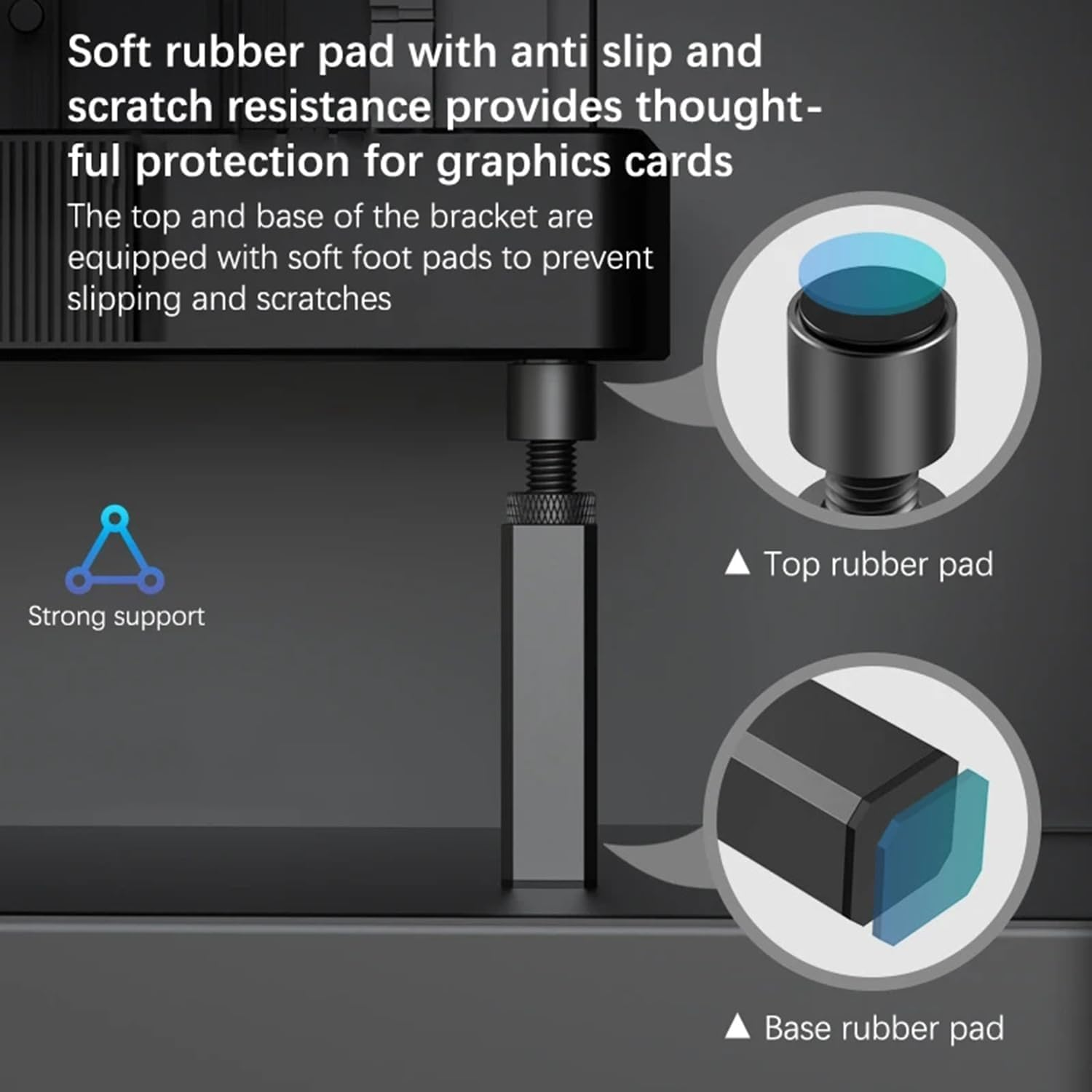 Graphics Card GPU Brace Support（78-120Mm），Video Card Sag Holder Bracket, GPU Stand image number 4