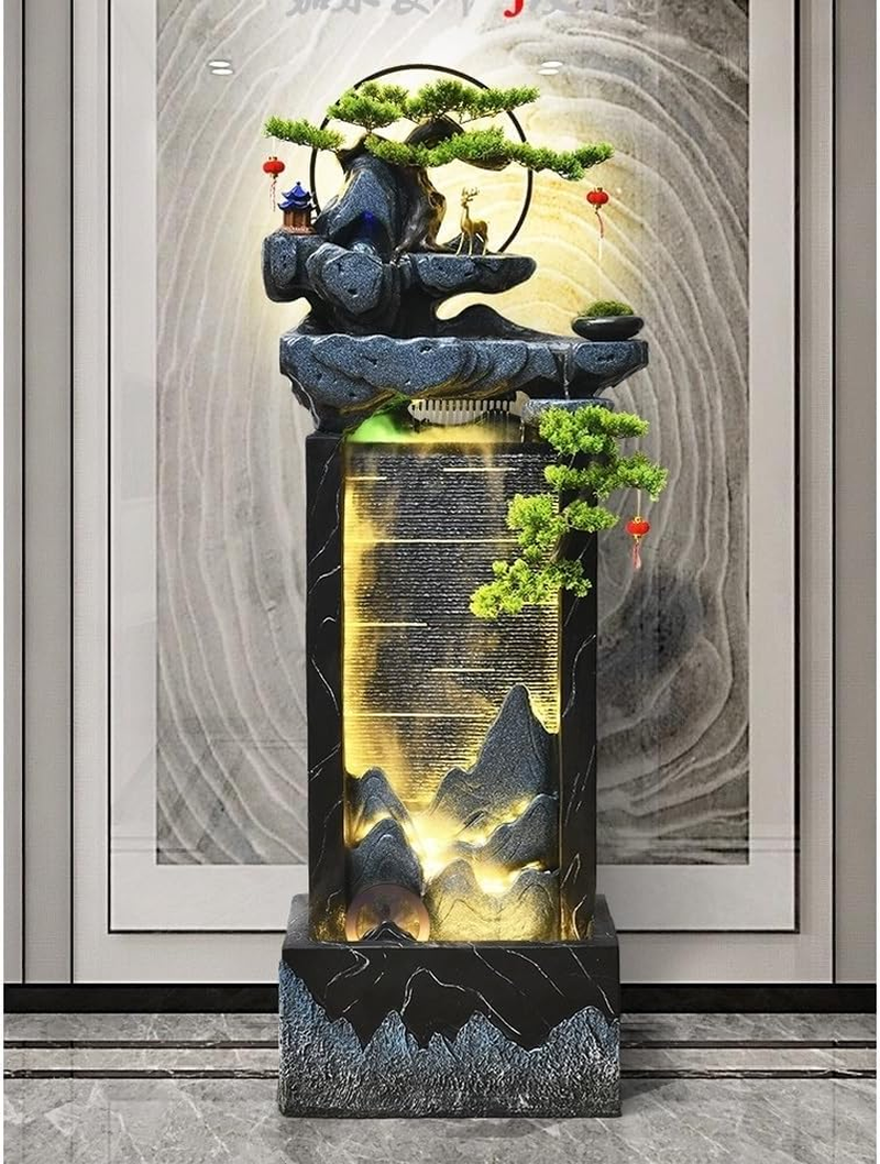 Outdoor Fountain Circulating Water Features Floor-Standing Fountains Fortune-Attracting Feng Shui Ornaments for Living Room Home Accessories image number 1