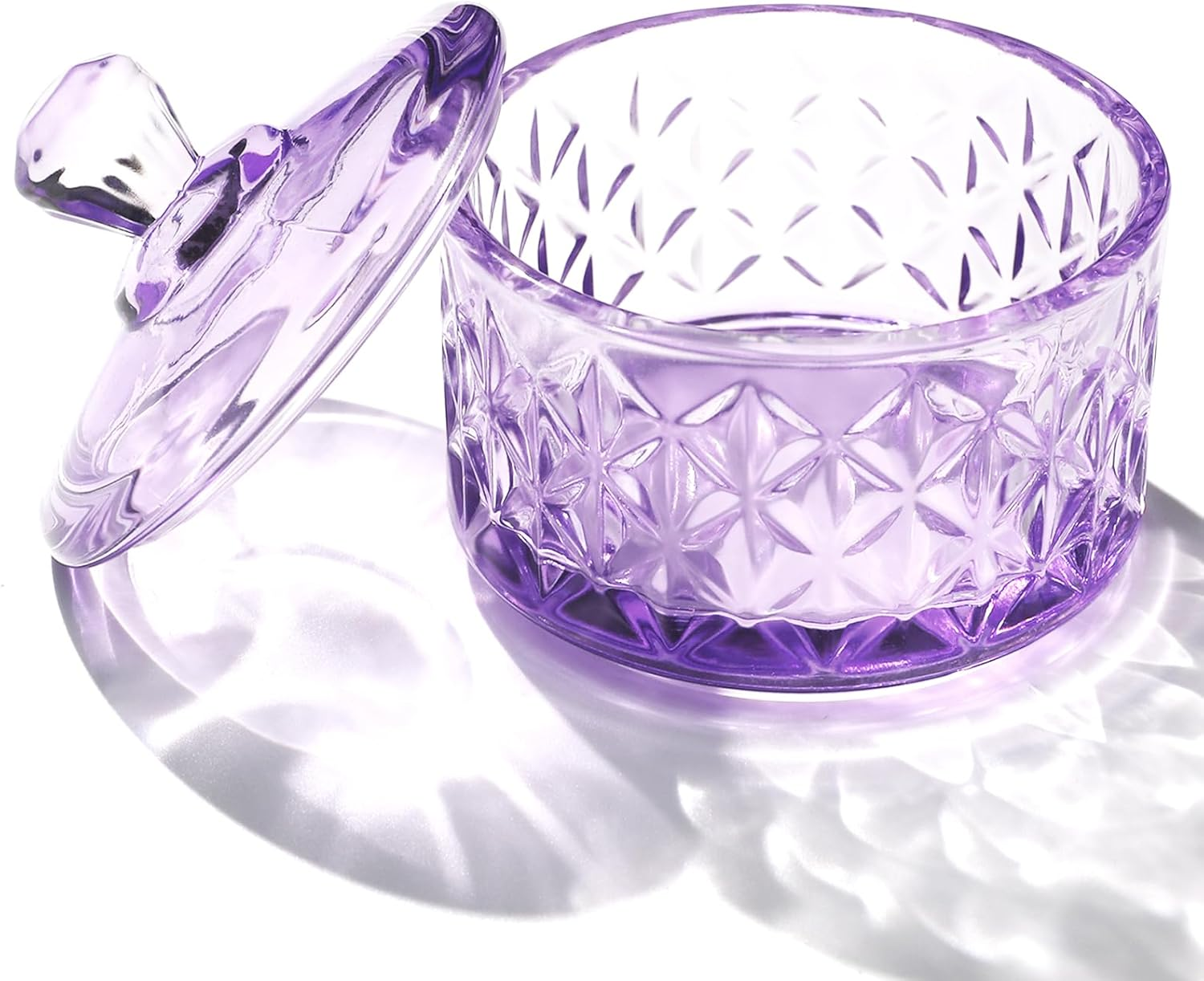 BOMOQING Nail Dappen Dish with Lid, 60Ml Large Nail Monomer Dish, Glass Nail Cup for Holding Acrylic Liquid Acrylic Nail Powder Nail Decor Monomer Acrylic Nail Liquid (Pink)&hellip;