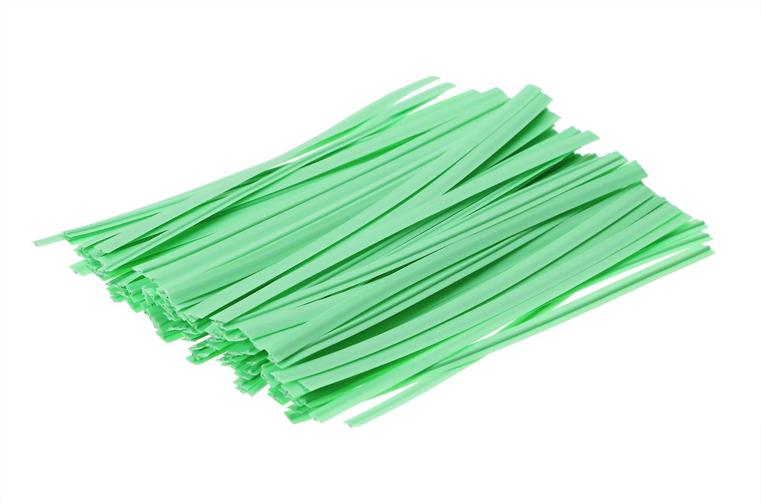 ONLYKXY 80Pcs Plastic Twist Ties Plant Ties Reusable Bread Twist Ties Cake Pop Ties Cable Ties Candy Ties for Bags 4 Inch (Green) image number 4