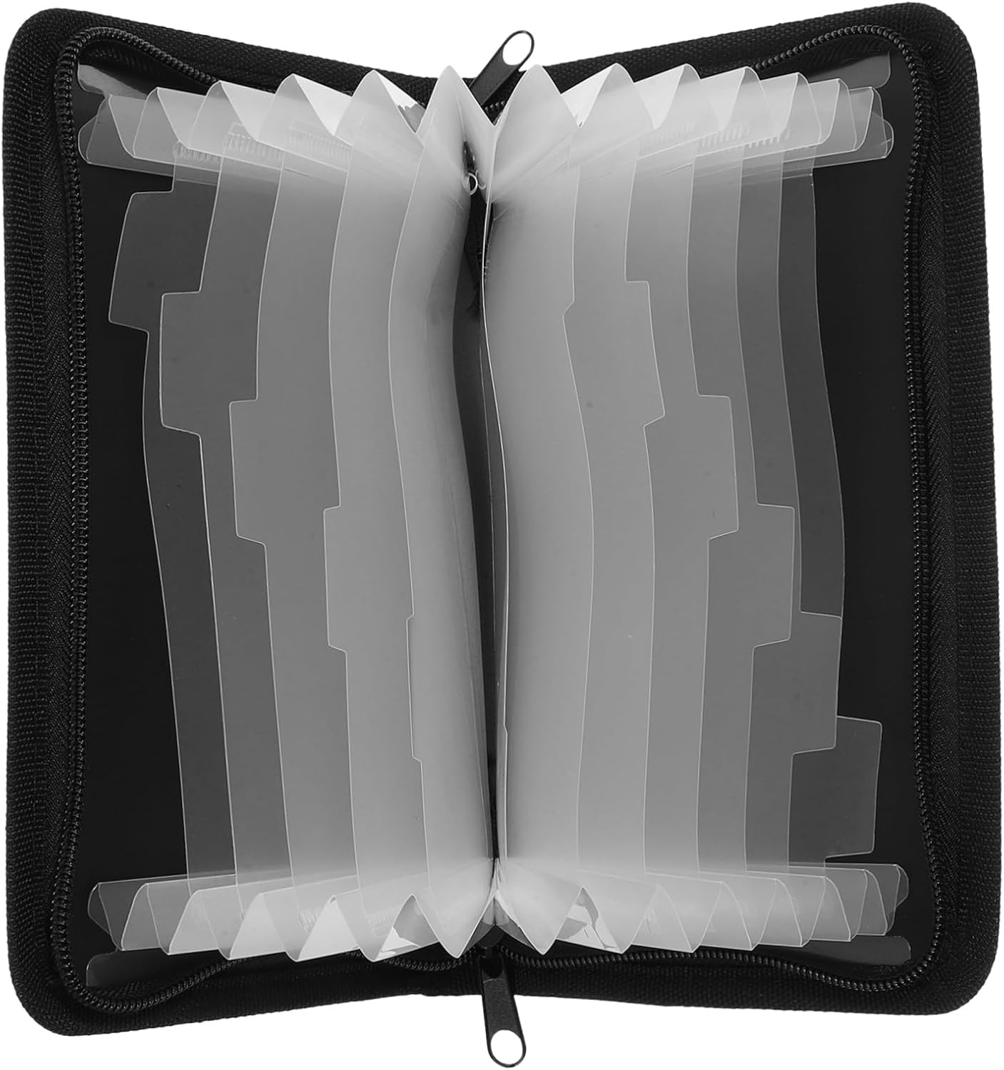 FUNOMOCYA Mini Accordion Bag Zipper for Bills File Folder for Document Storage for Travel Document Organiser and Important Papers Organizer image number 6