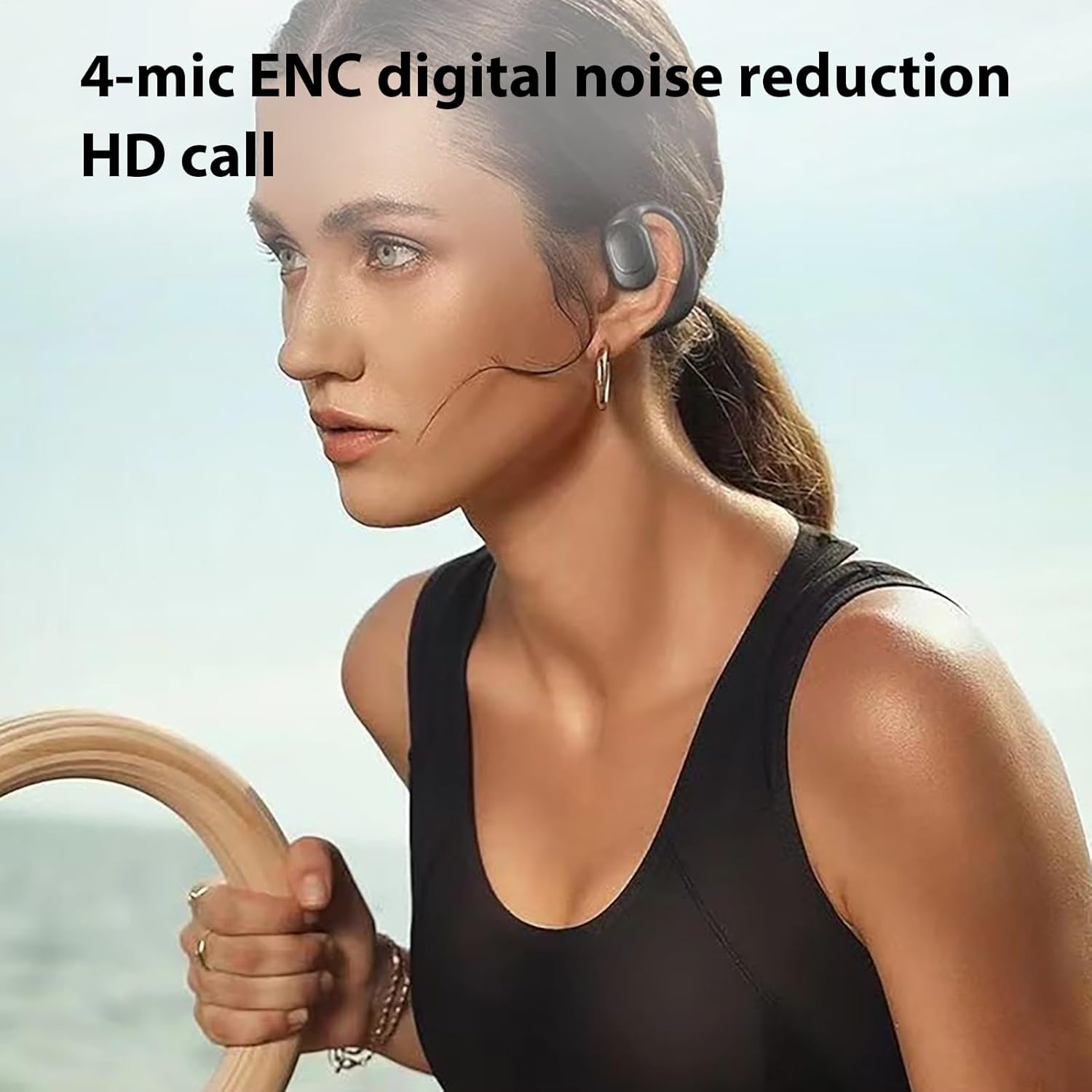 Over Ear Earbud - Sport Earbuds Wireless | Sport Headphones | Open-Ear Earphones | Ergonomic Headphone with Clear Calls | Noise Cancelling Earbuds for Running, Driving, Traveling, Cycling