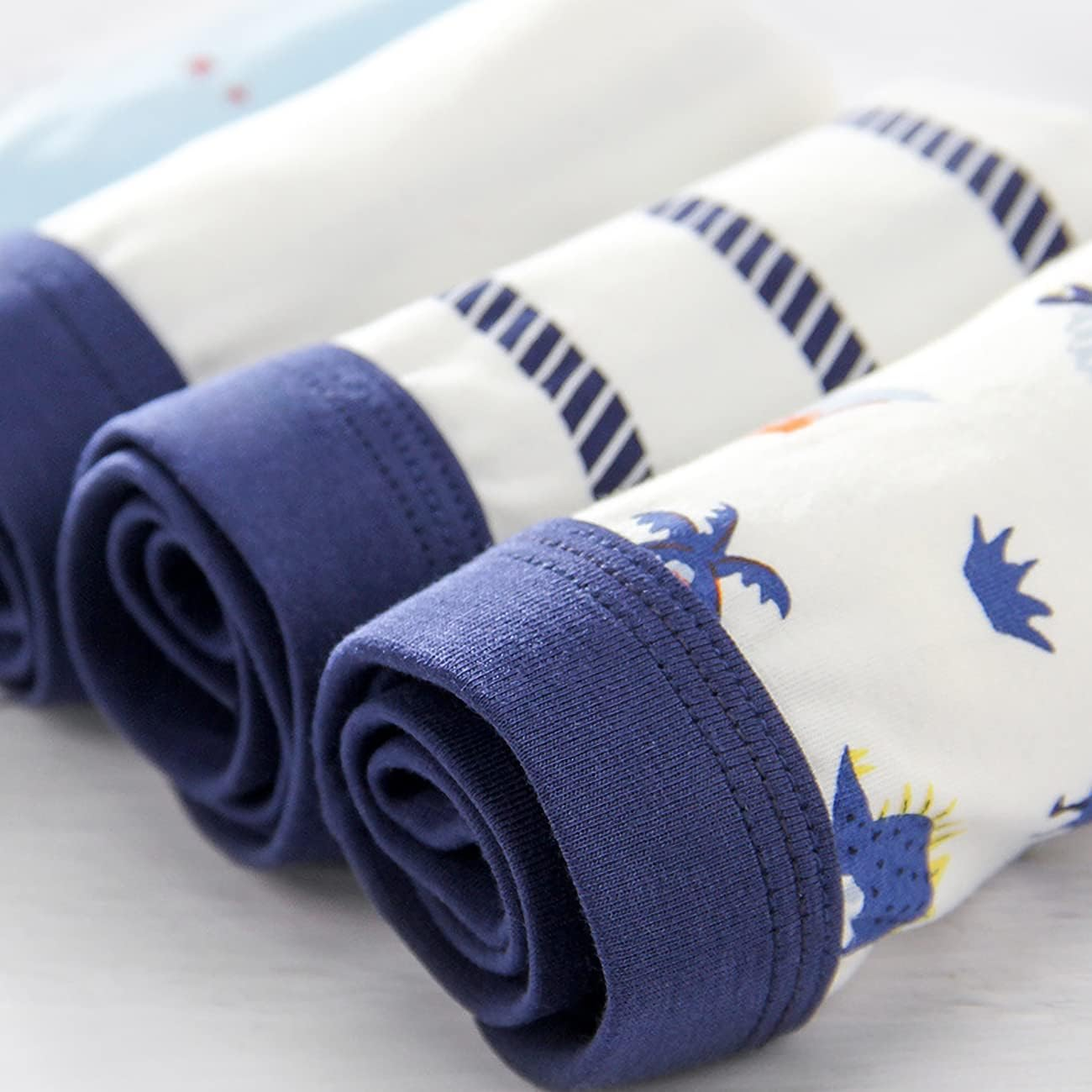 Kids Briefs Cotton Soft Underwear Toddler Boys Girls Underpants Size 3-12Years (Pack of 4) image number 6