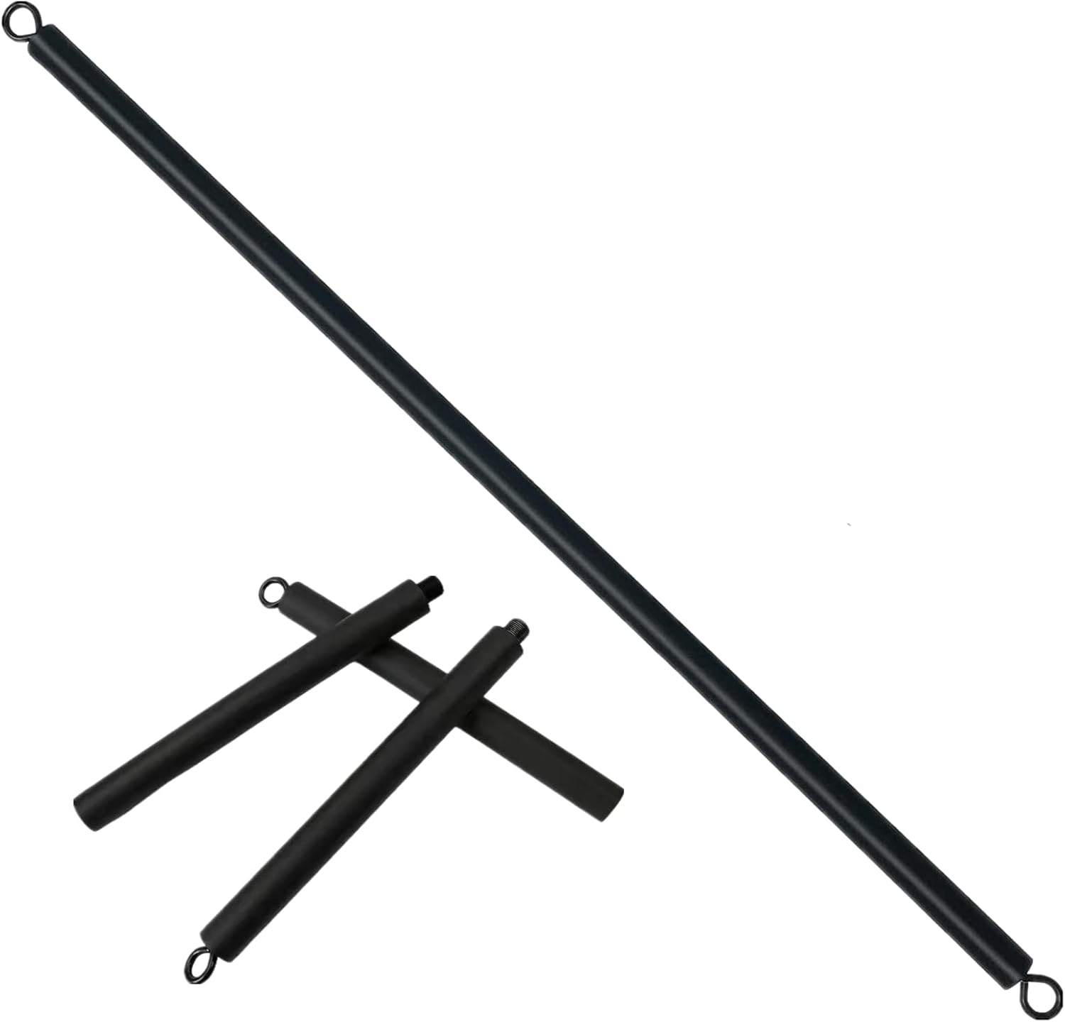 ENLAYER Resistance Band Bar, 41Inch Workout Bar for Home Gym, Portable Detachable Pilates Bar, Black image number 3