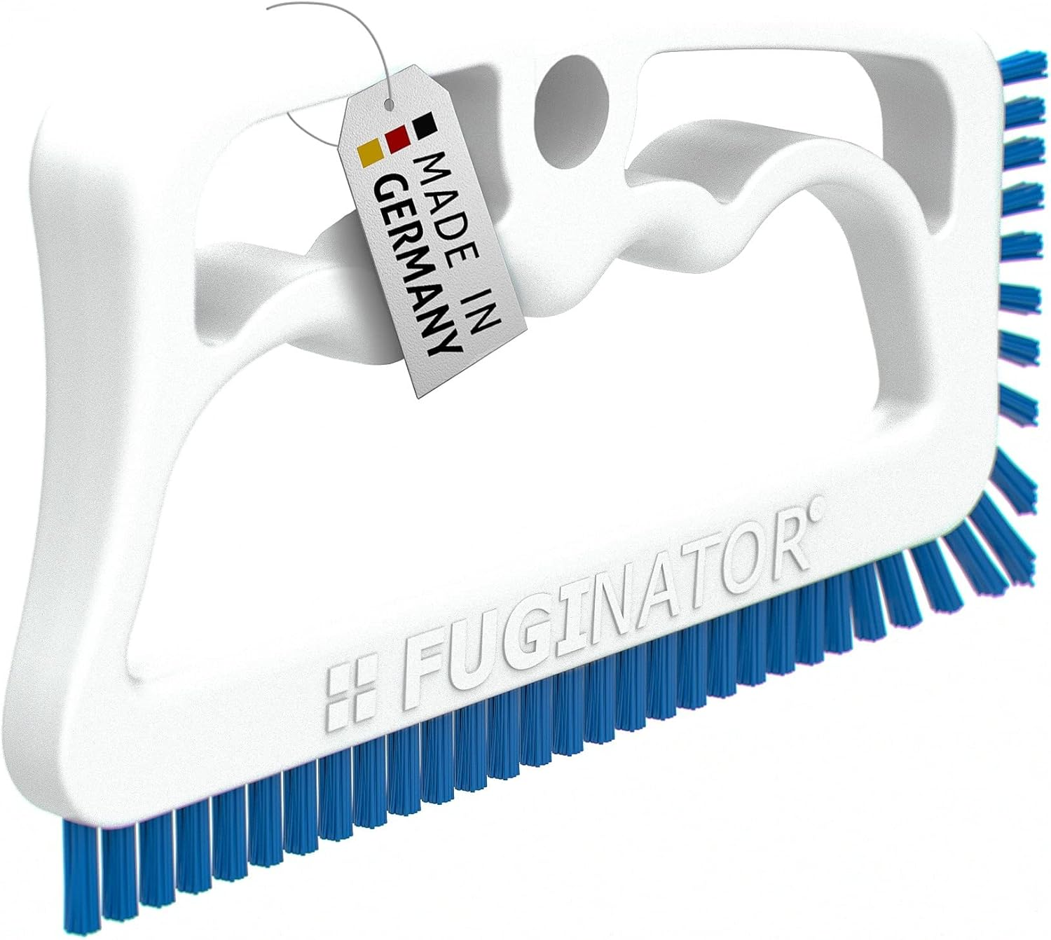 FUGINATOR&reg; Grout Brush Bundle, 2 Brushes in Grey/Pink, Cleaning Brush for Grout Cleaning in Bathroom, Toilet, Kitchen Etc. - Cleaning Wall and Floor Tiles - Handy Brush for Grouts and Tiles