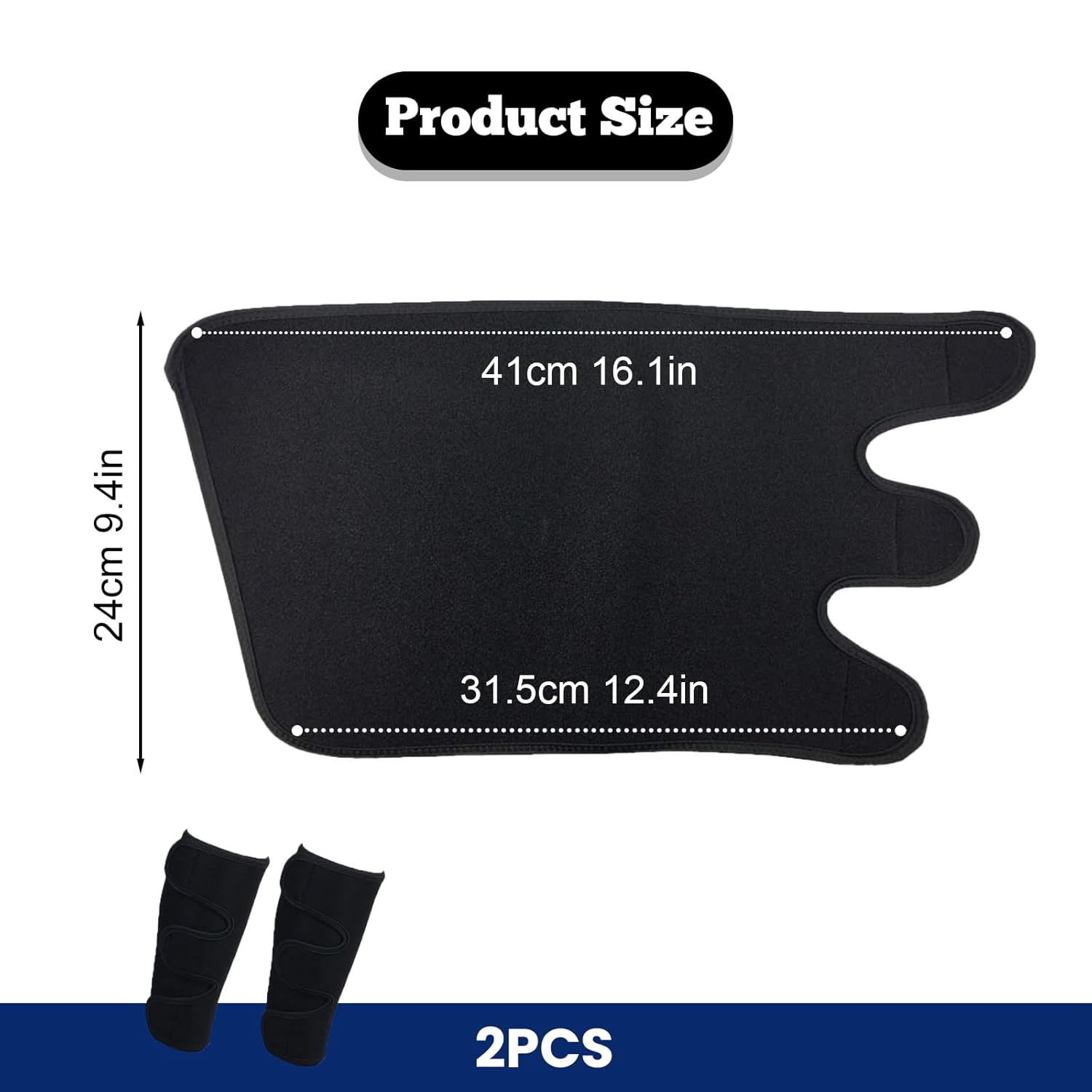 Calf Support Brace 2 Pack Adjustable Shin Splint Compression Sleeve - Calf Support Bandage with Adjustable Shin Compression Wrap for Leg Pain Relief image number 1