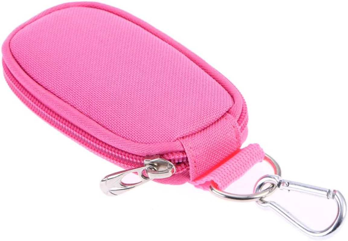 TOVINANNA Portable Key Case for Essential Oils 10-Slot 2Ml Bottle Holder Travel Oil Cases Handle Purple Compact Storage Bag