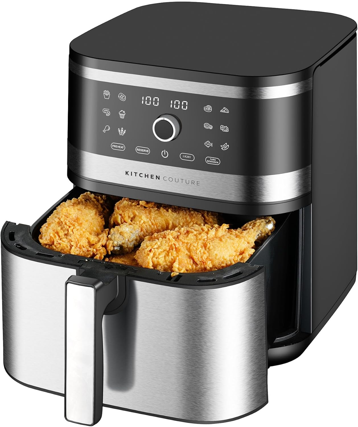 Kitchen Couture 8L Stainless Air Fryer image number 3