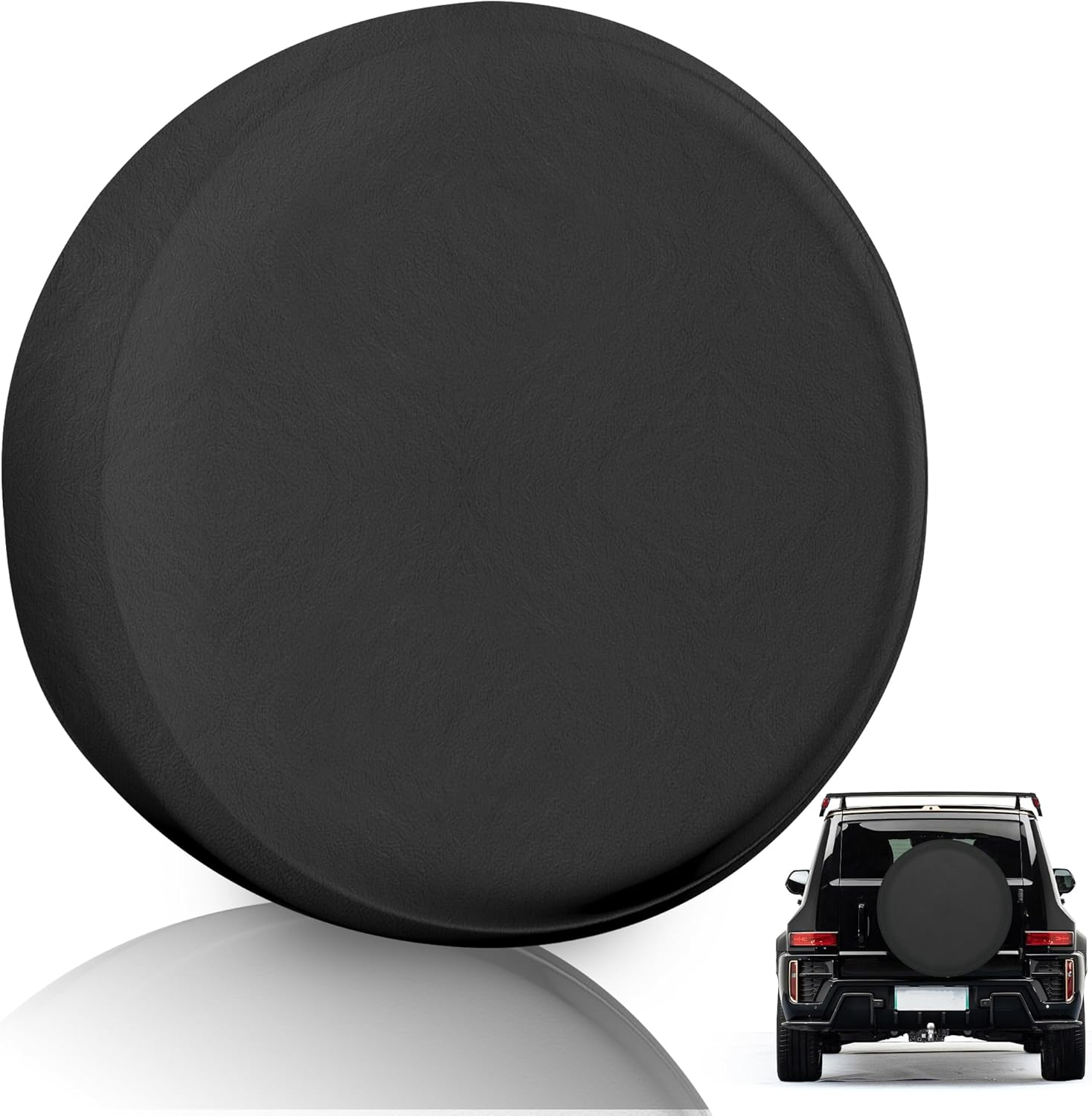 K-Musculo Spare Tire Cover, RV Spare Tire Cover, Waterproof Anti-Uv Tire Cover RV Accessories for Rv/Truck/Trailer/Suv. (Black 27"-29" Dia) image number 4