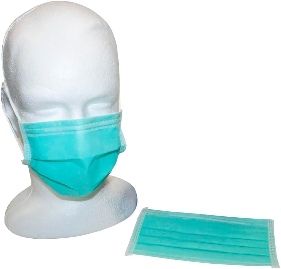 Livingstone Ear Loop Level 3 4-Ply Face Mask 50-Piece Set, Green image number 2
